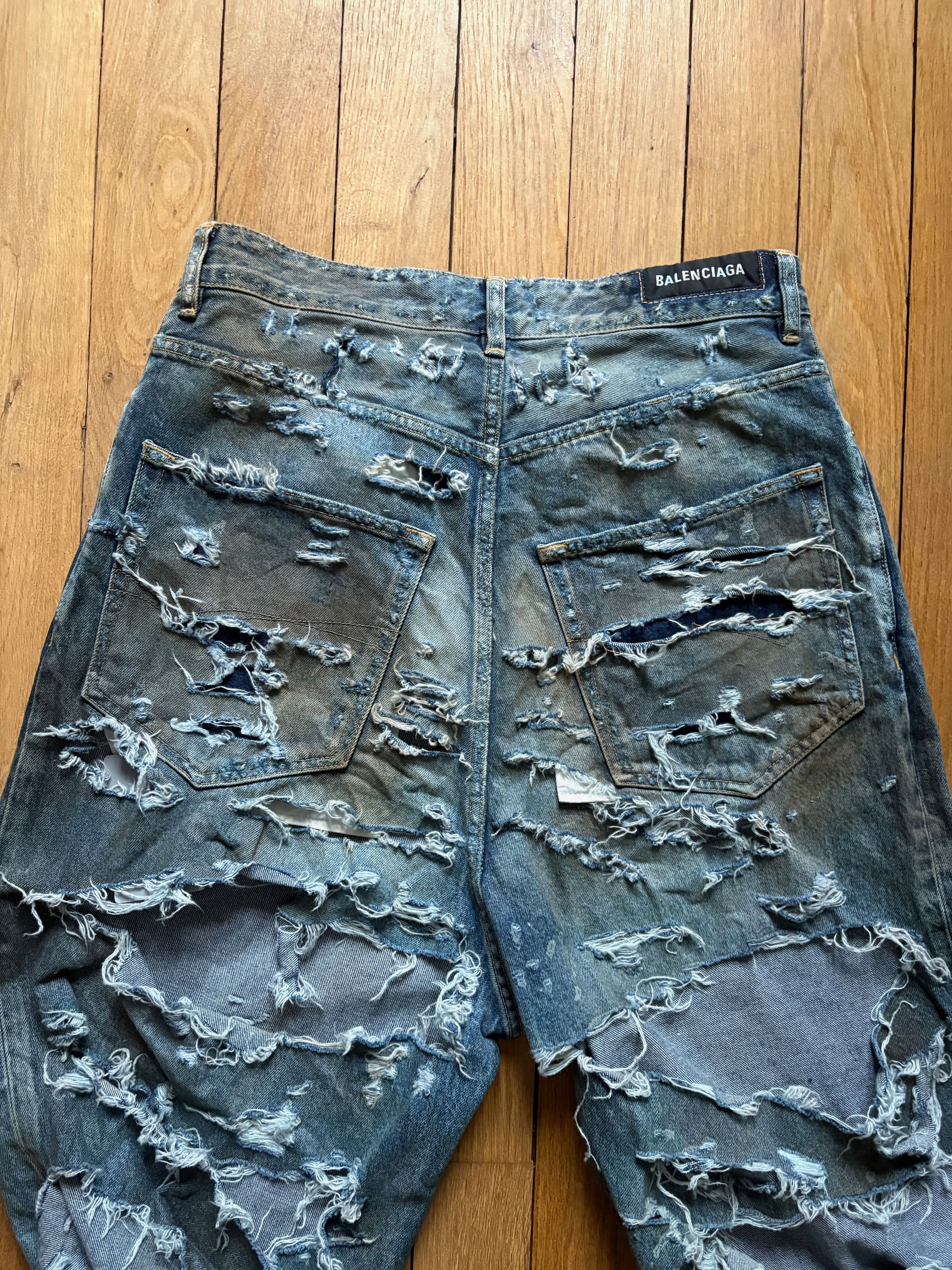 Balenciaga Balenciaga Destroyer Denim Jeans Size US 32 / EU 48 - 6 Thumbnail