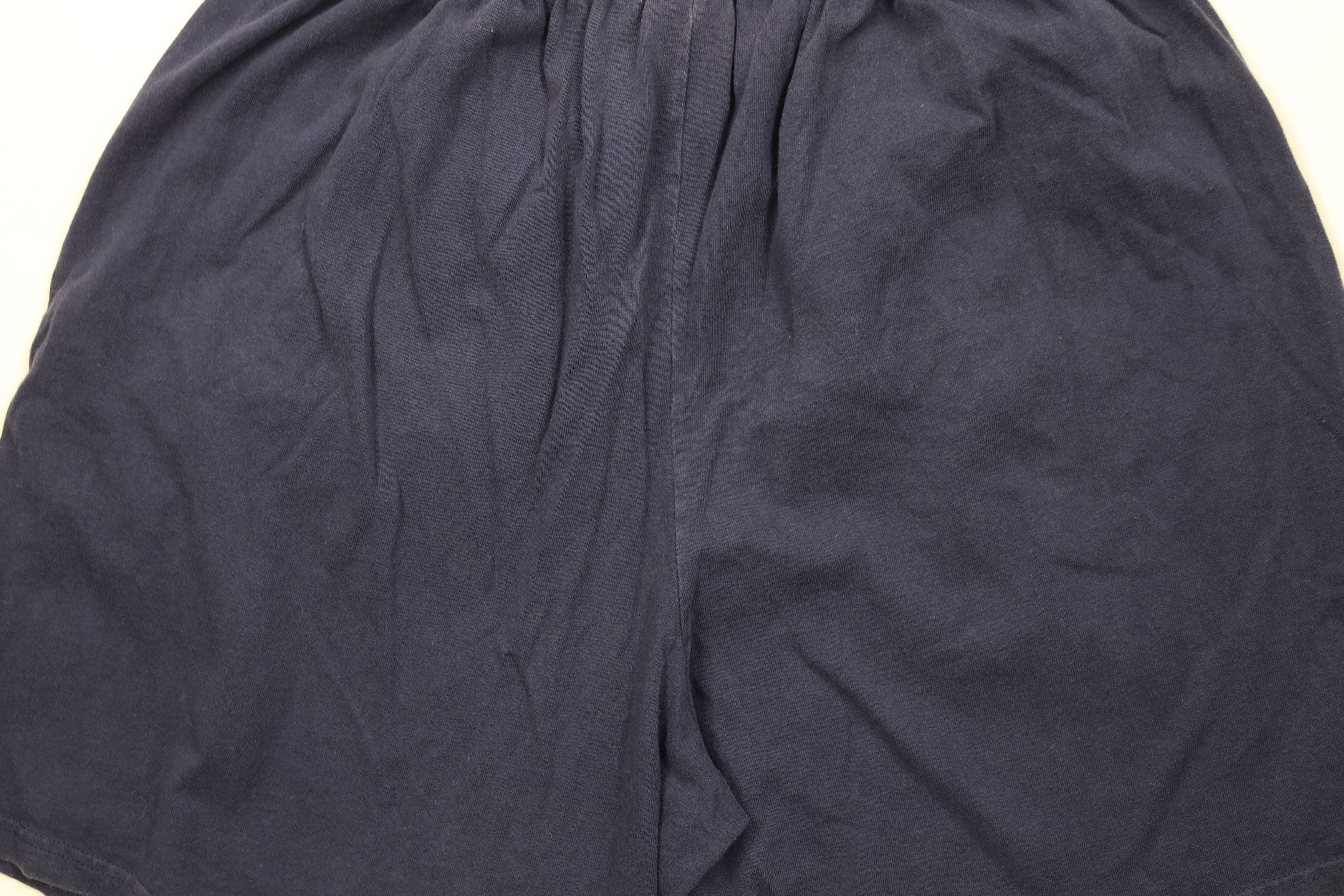 Vintage Vintage 90s Streetwear Cotton Above Knee Dad Shorts Blue Size US 36 / EU 52 - 10 Thumbnail