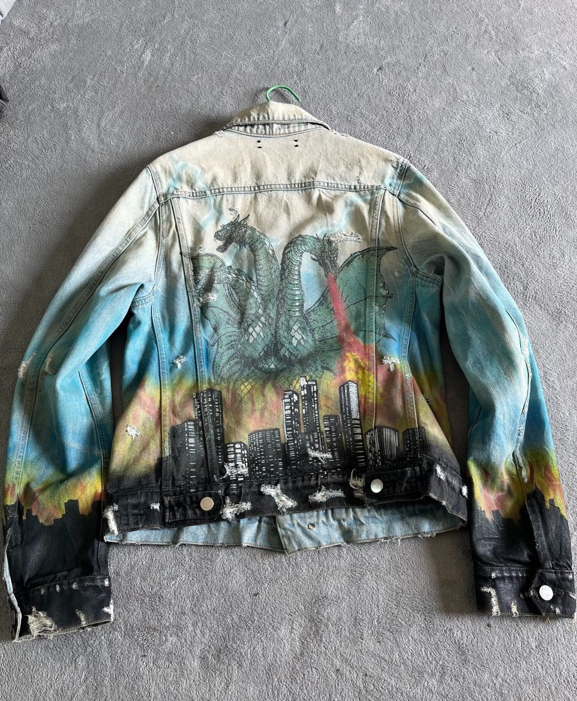 Amiri Amiri 19SS Vintage Airbrush Hollywood Trucker Jacket 2502-N Size US M / EU 48-50 / 2 - 2 Thumbnail