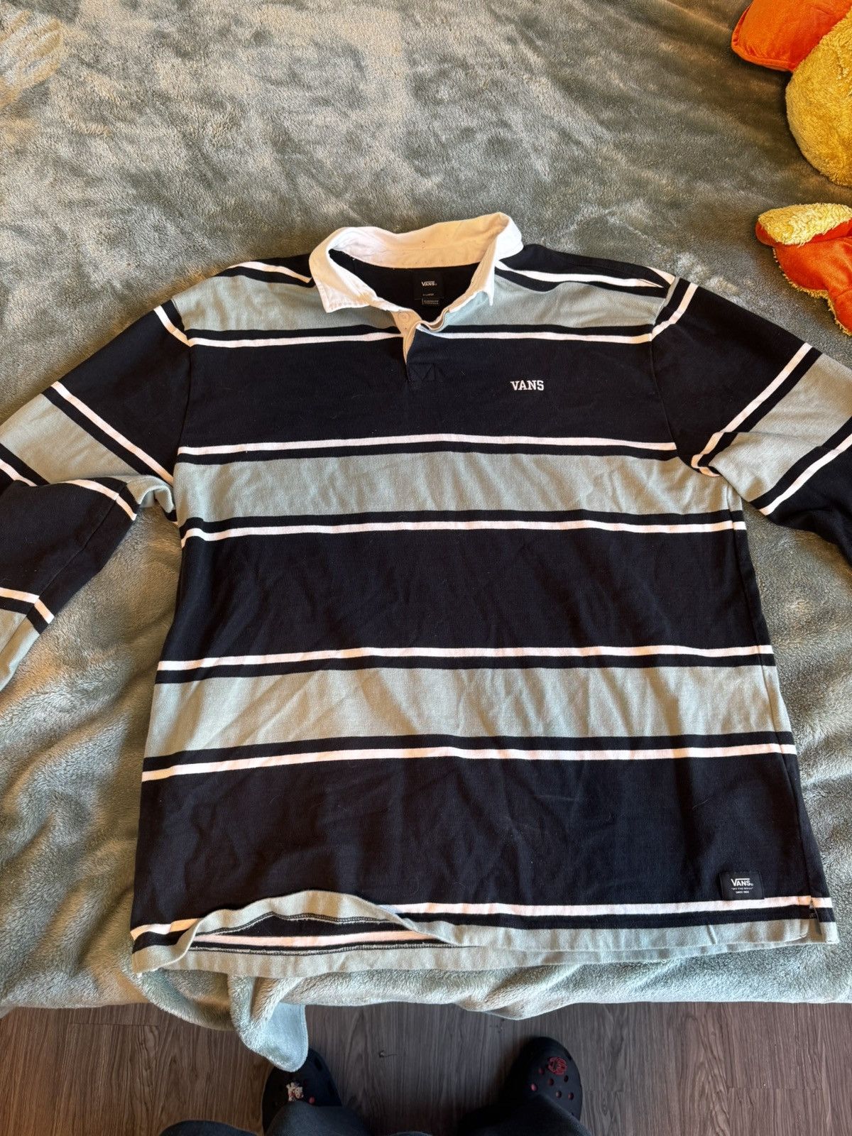 Vans vans striped polo Size US XL / EU 56 / 4 - 1 Thumbnail