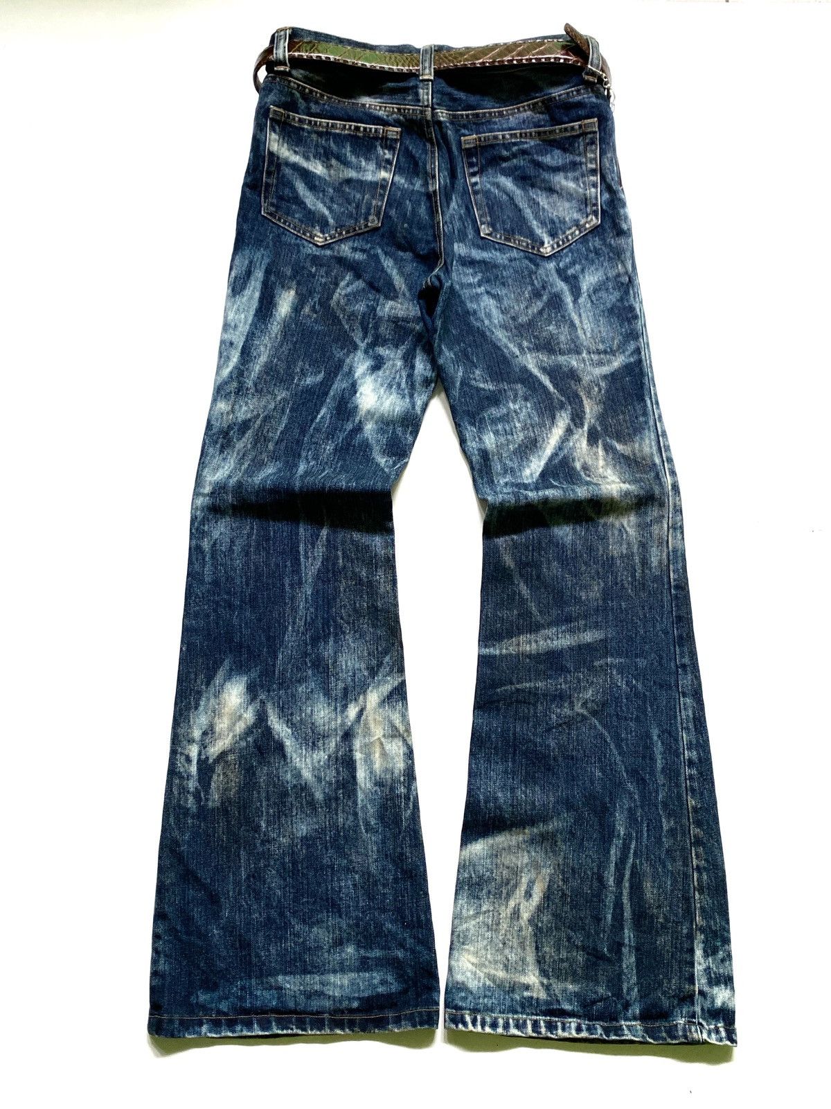 Japanese Brand SICK💰 Uknown made in japan Flare jeans Size US 30 / EU 46 - 2 Thumbnail