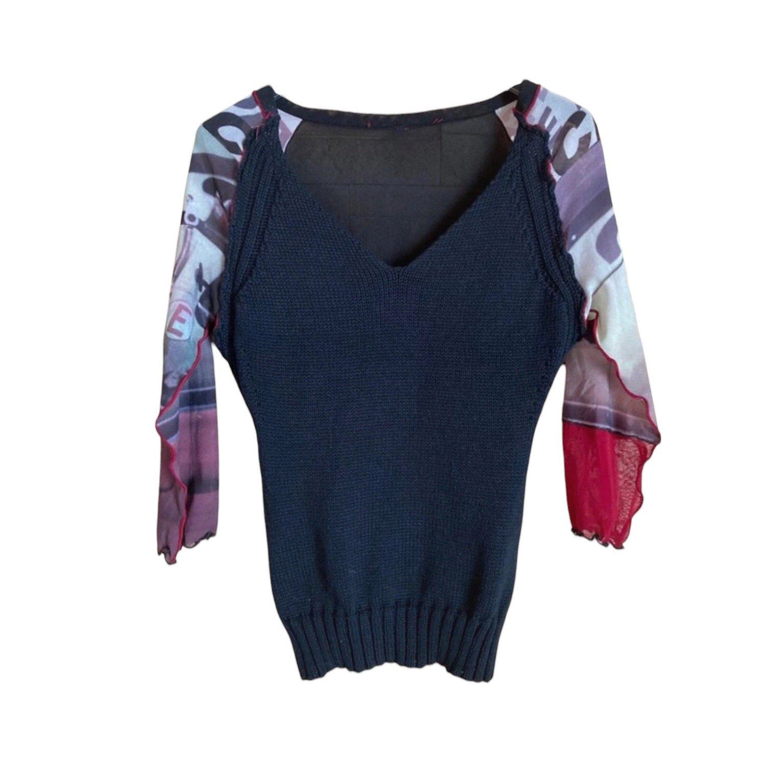 Cop Copine The Cop Copine Ribbed Mesh Sweater Size ONE SIZE - 5 Thumbnail