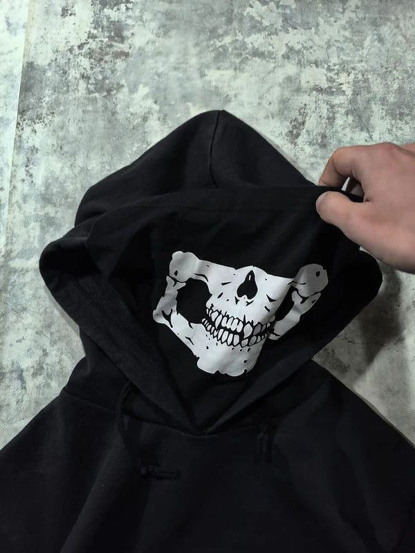 Other Edgy Skull Collar Mask Hoodie Alternative ThumbHoles Size US M / EU 48-50 / 2 - 5 Thumbnail