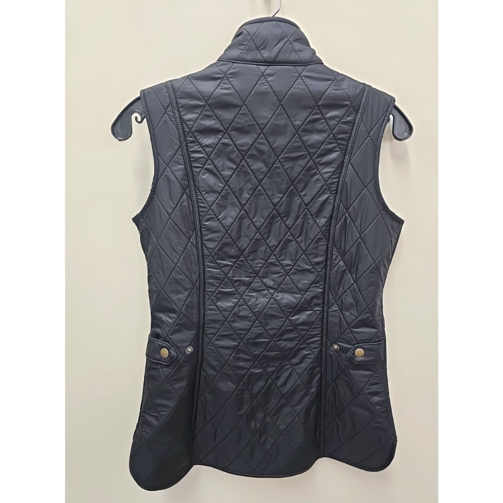 Barbour VINTAGE Barbour Women’s Betty Quilted Fleece Lined Vest Black Sz 4 Size S / US 4 / IT 40 - 4 Thumbnail