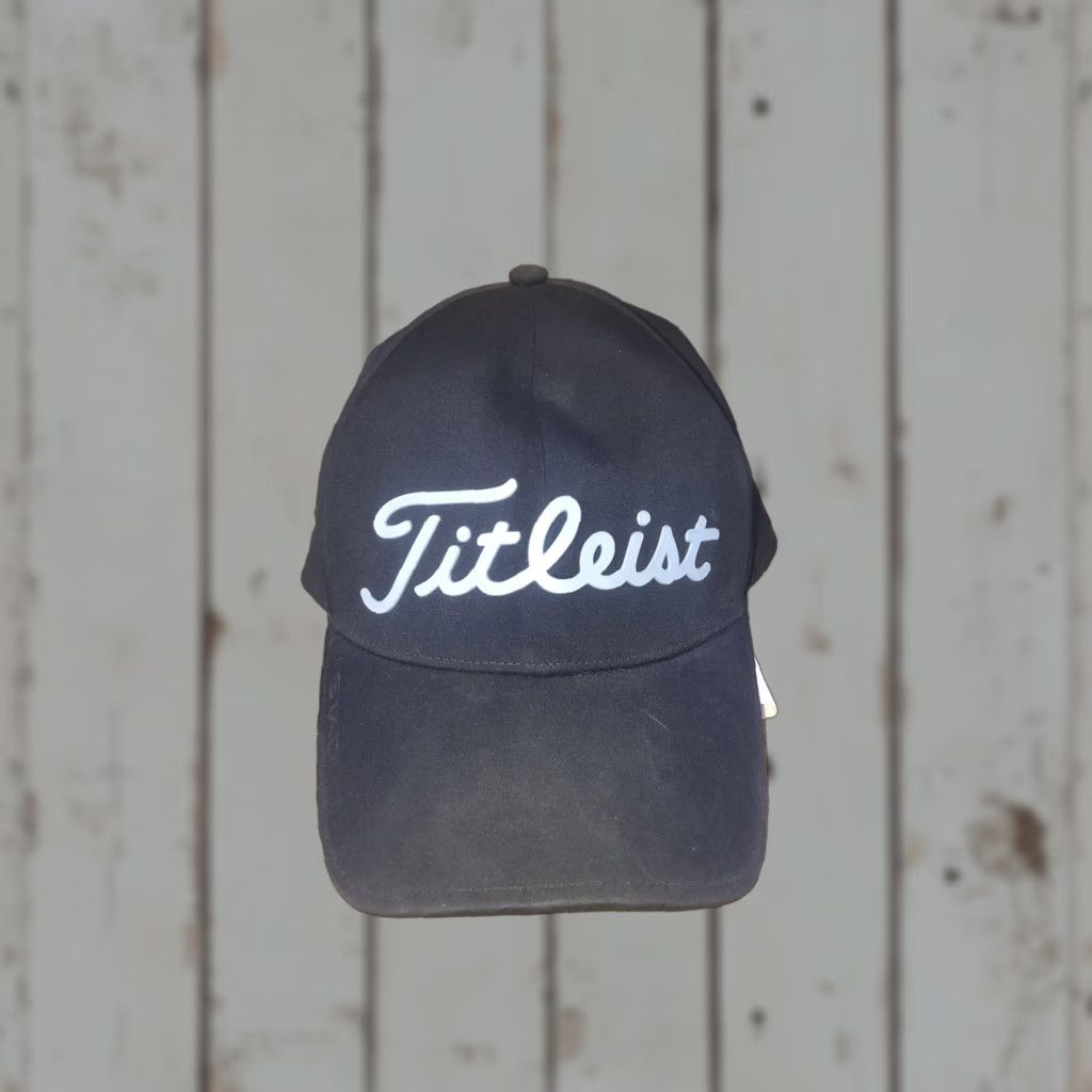 Titleist Titleist Hat Cap Strap Back Mens One Size Black Stadry Water Resistant Golf Hat Size ONE SIZE - 1 Thumbnail