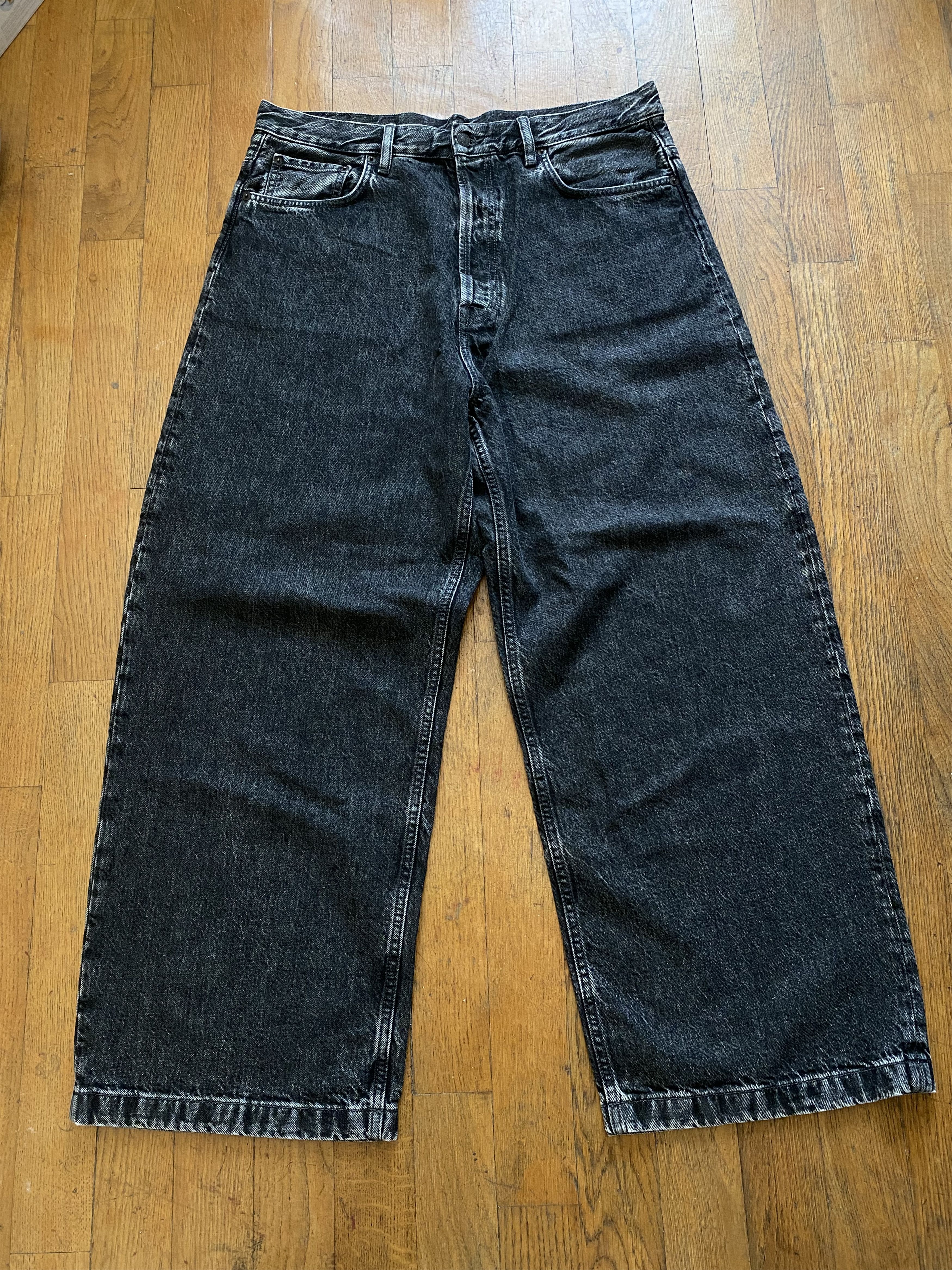 Acne studios 1989 jeans grime black