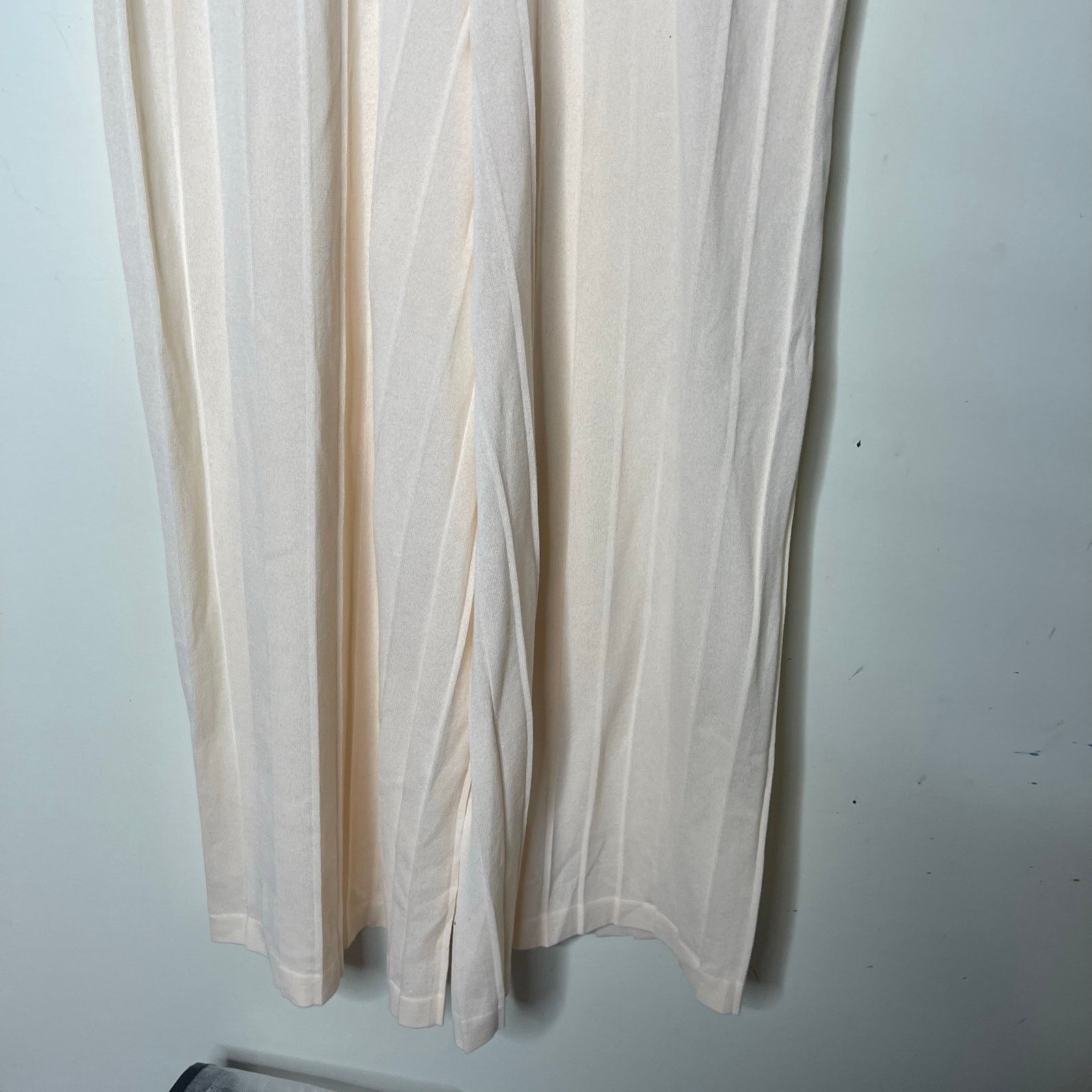Theory Theory Pleated Palazzo Wide Leg Pull On Pants Bristol Ivory Size 26" / US 2 / IT 38 - 10 Thumbnail