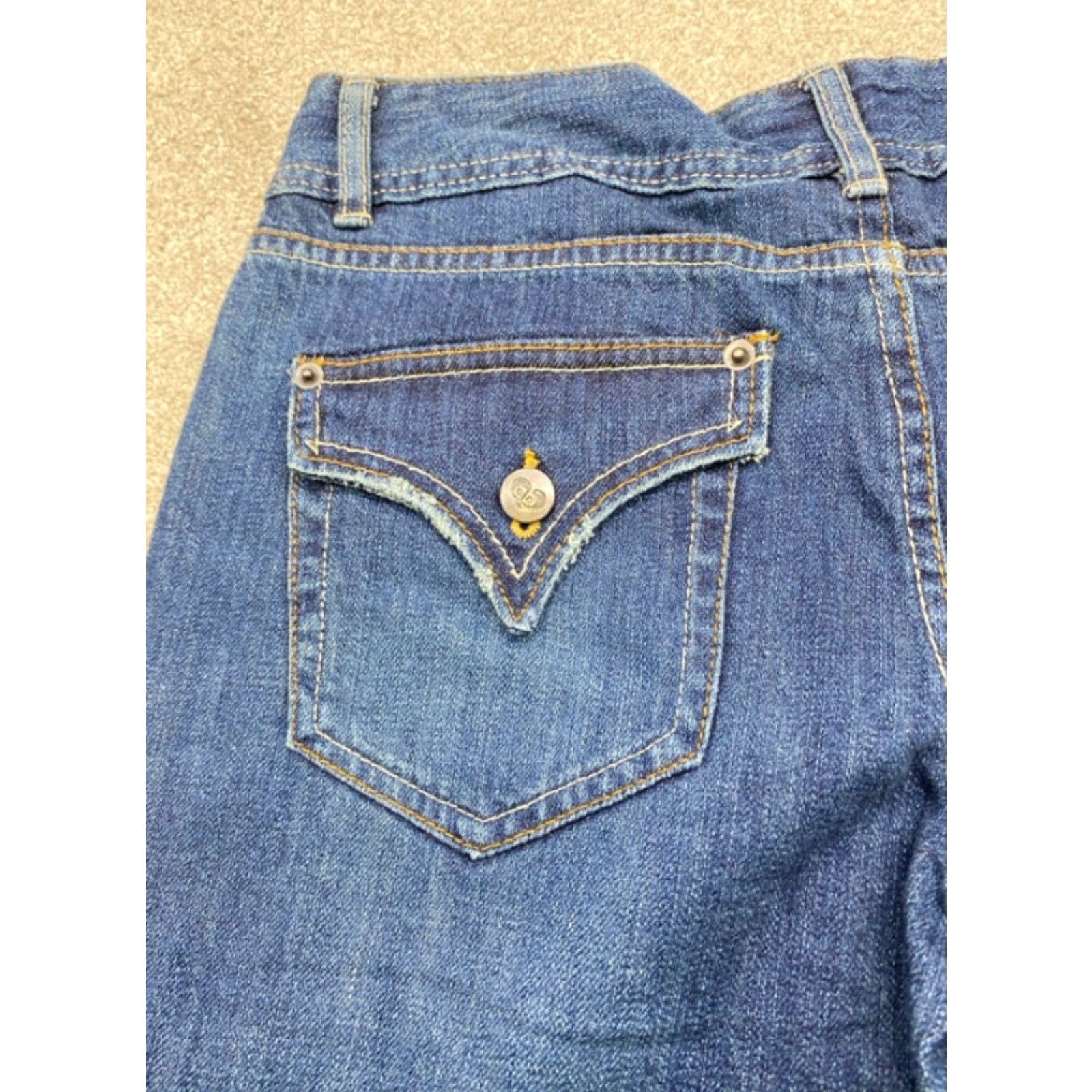 Denime Dear Amanda Bynes NWT Jeans Women's 6S (30x31) Blue Denim Bootcut Flare Low Rise Jeans Women's 6S NWT Size 28" / US 6 / IT 42 - 7 Thumbnail