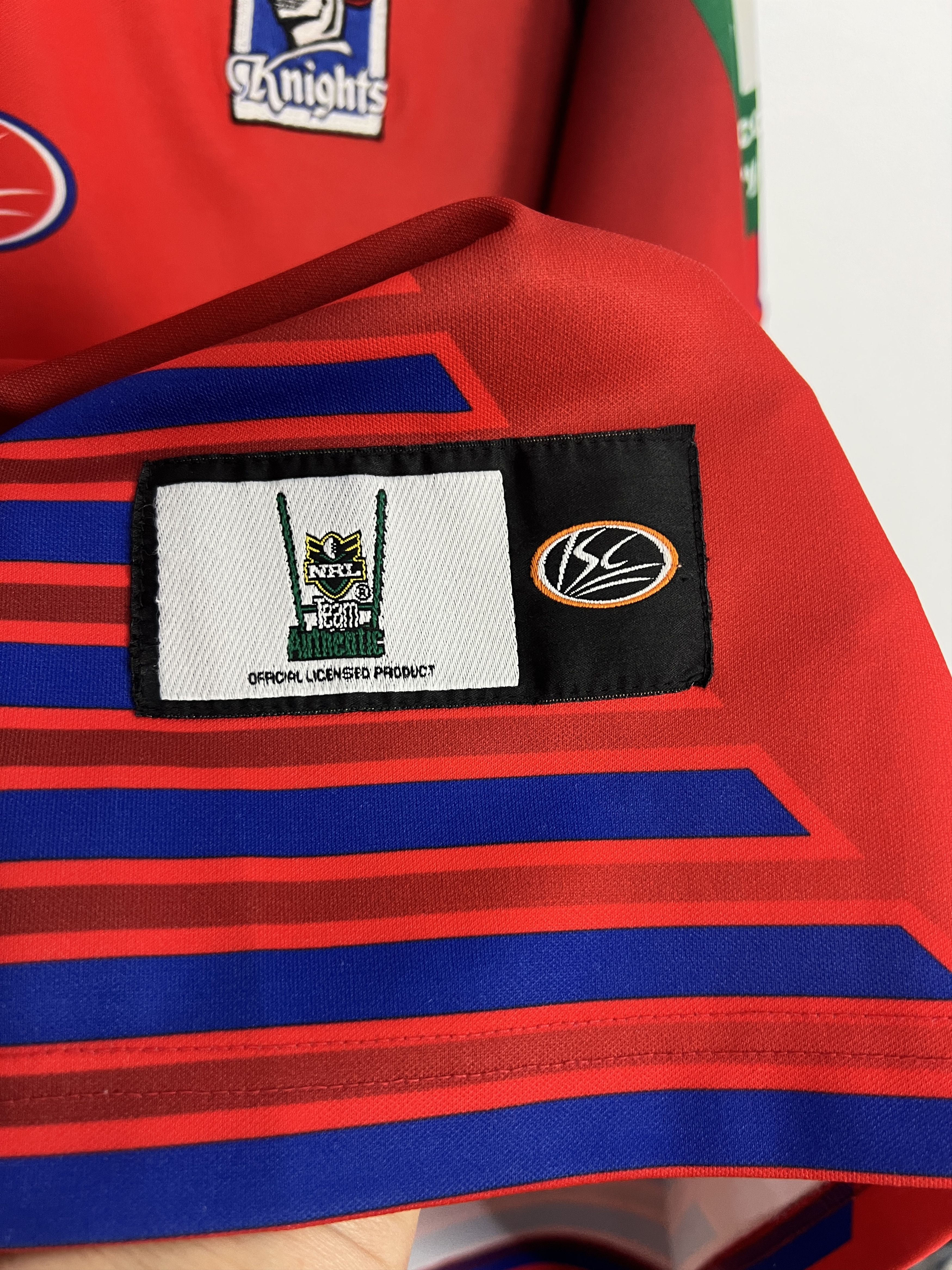 Vintage Newcastle Knights NRL Rugby Union Jersey Trikot Shirt Size US L / EU 52-54 / 3 - 6 Thumbnail