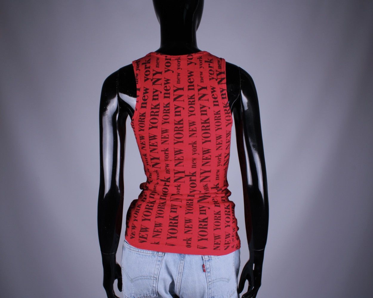 Vintage M&M's World Vintage New York Cotton Stretches Red Tank Top Size M / US 6-8 / IT 42-44 - 8 Thumbnail