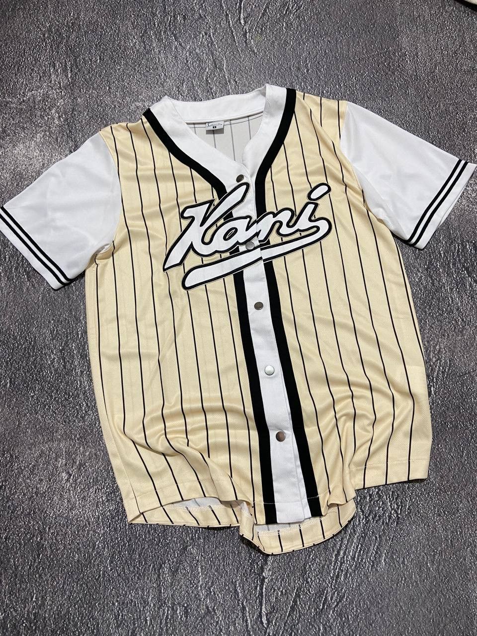 Karl Kani Karl Kani Pinstripe print Baseball shirt Size US S / EU 44-46 / 1 - 1 Thumbnail