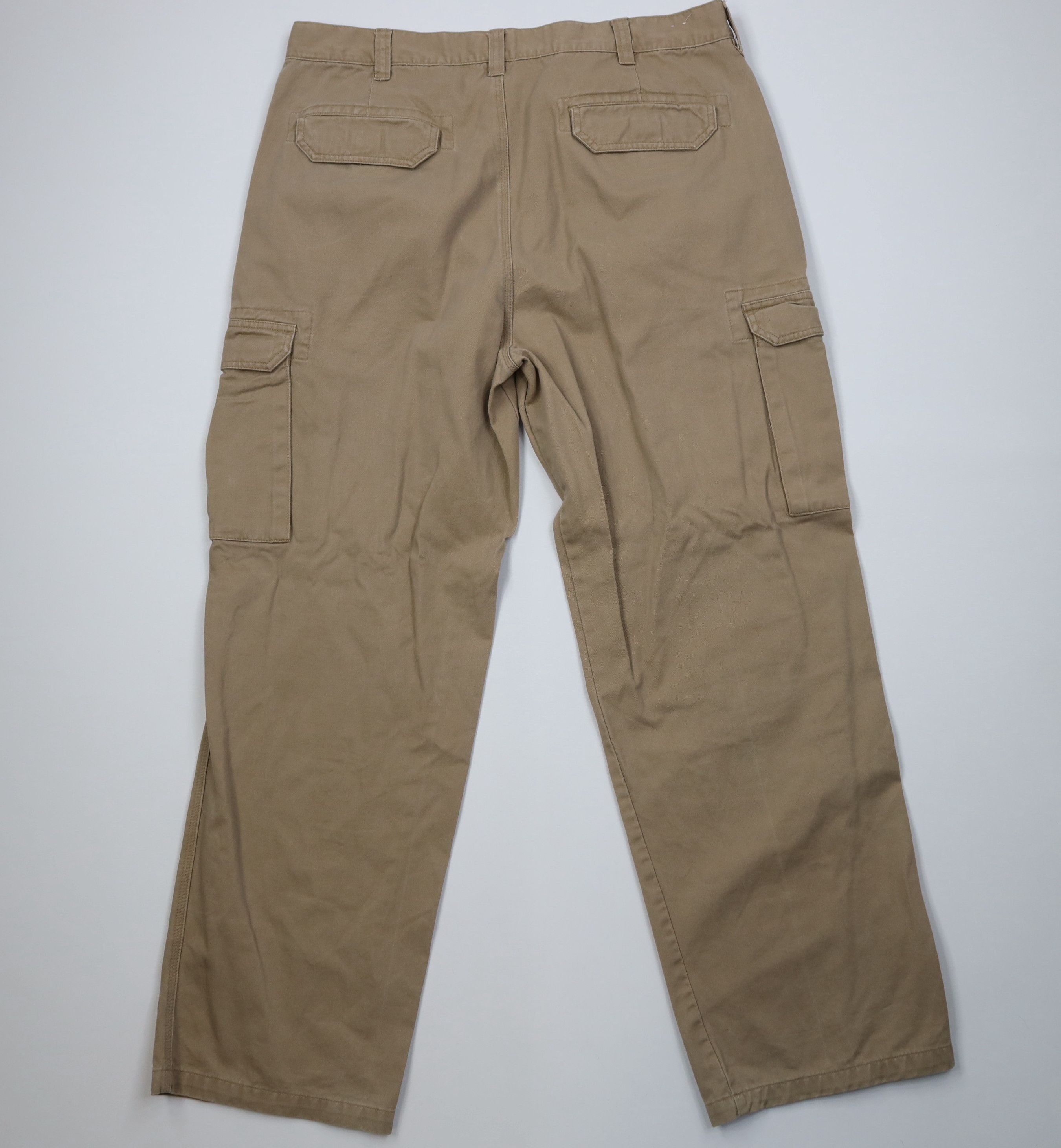 Cabelas Vintage Y2K Cabelas Baggy Wide Leg Cargo Pants Beige Cotton Size US 40 / EU 56 - 10 Thumbnail