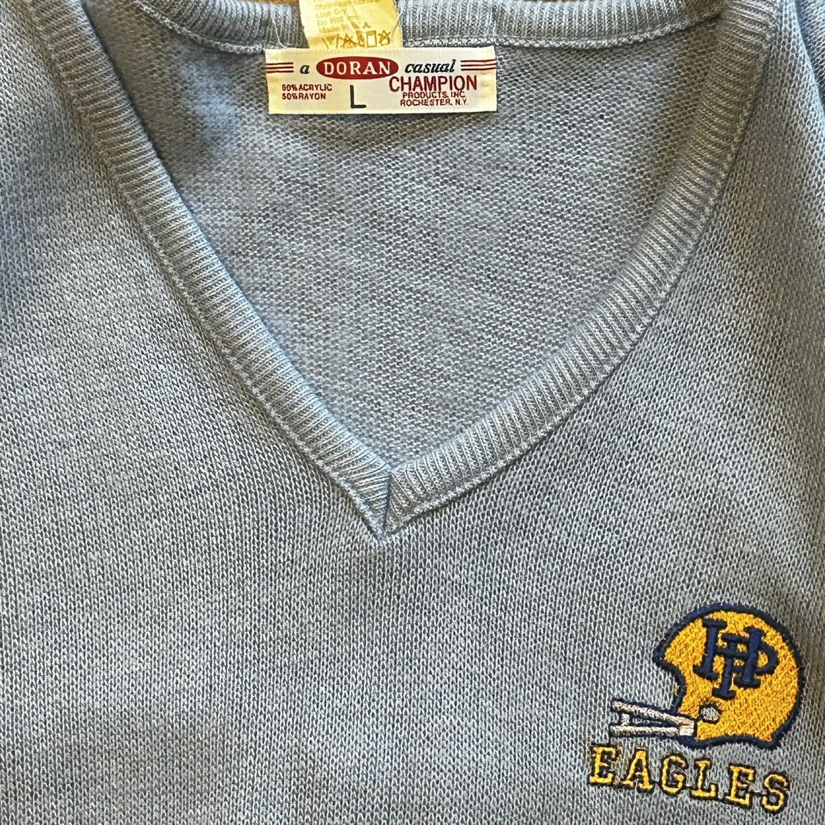 Champion × Vintage Vintage Knit Champion 70s Sweater Sweatshirt Size US L / EU 52-54 / 3 - 4 Thumbnail