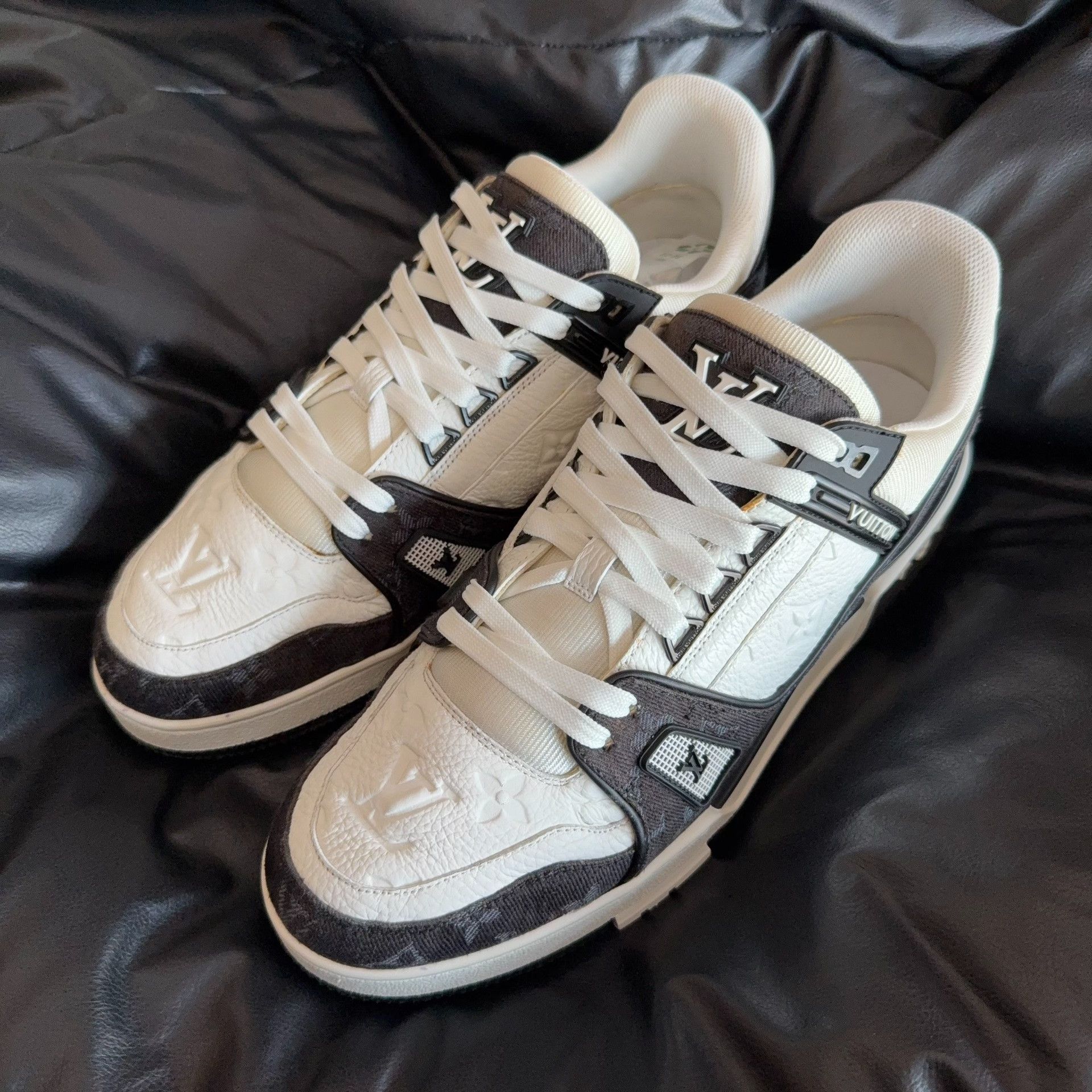 Louis Vuitton Louis Vuitton Training Denim Black Lowtop Sneakers 43 Men Size US 10 / EU 43 - 1 Thumbnail