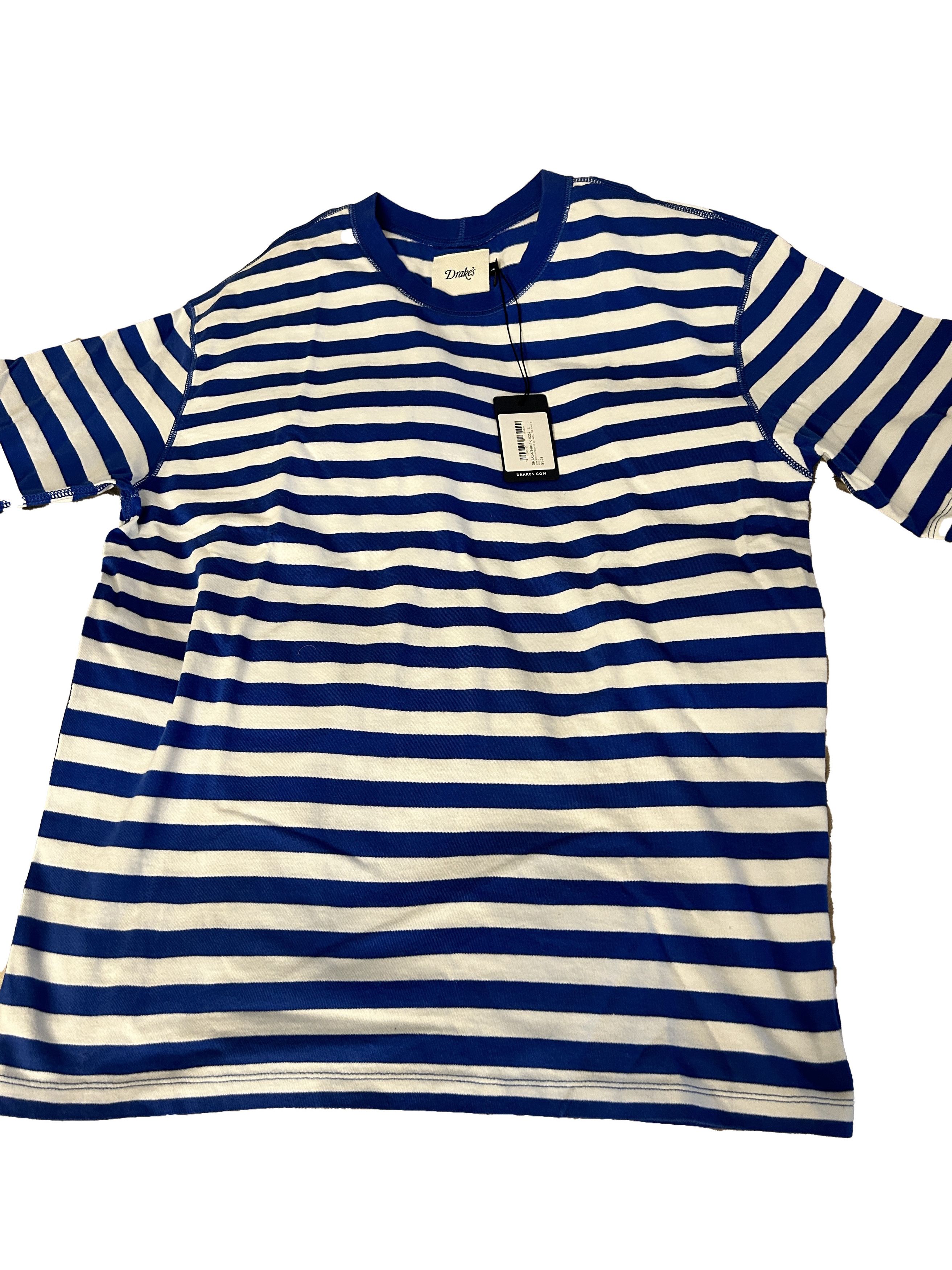 Drake's DRAKE'S Striped t-shirt blue Size US L / EU 52-54 / 3 - 1 Thumbnail
