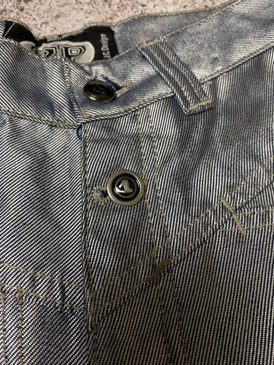 Japanese Brand × Vintage Vintage 2PAC Pants Jeans Silver Baggy Denim Y2k Size US 26 / EU 42 - 6 Thumbnail