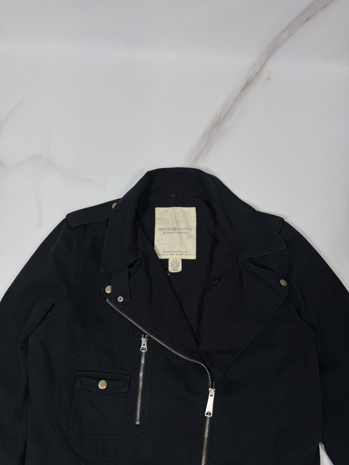 Denim & Supply Ralph Lauren Vintage Denim&Supply Ralph Lauren Belted Biker Jacket Size XL / US 12-14 / IT 48-50 - 7 Thumbnail