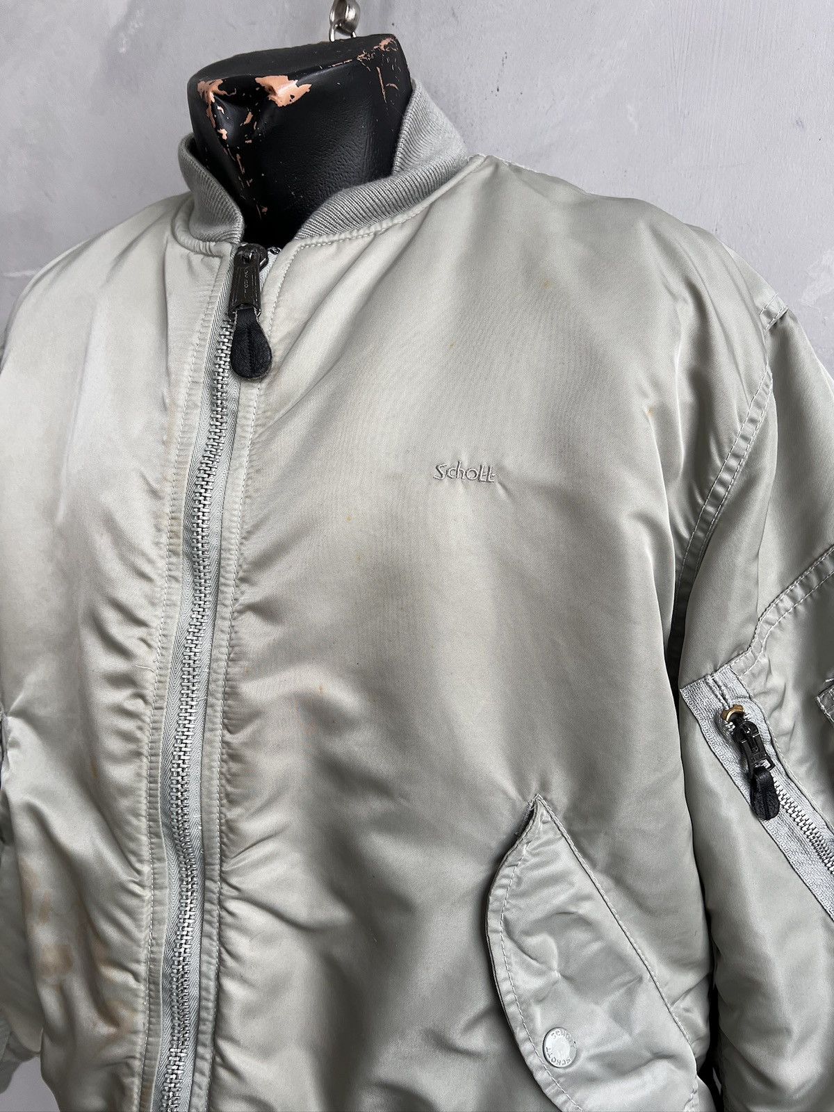 Schott Schott Vintage Bomber ma 1 Jacket Oversized crop Size US M / EU 48-50 / 2 - 3 Thumbnail