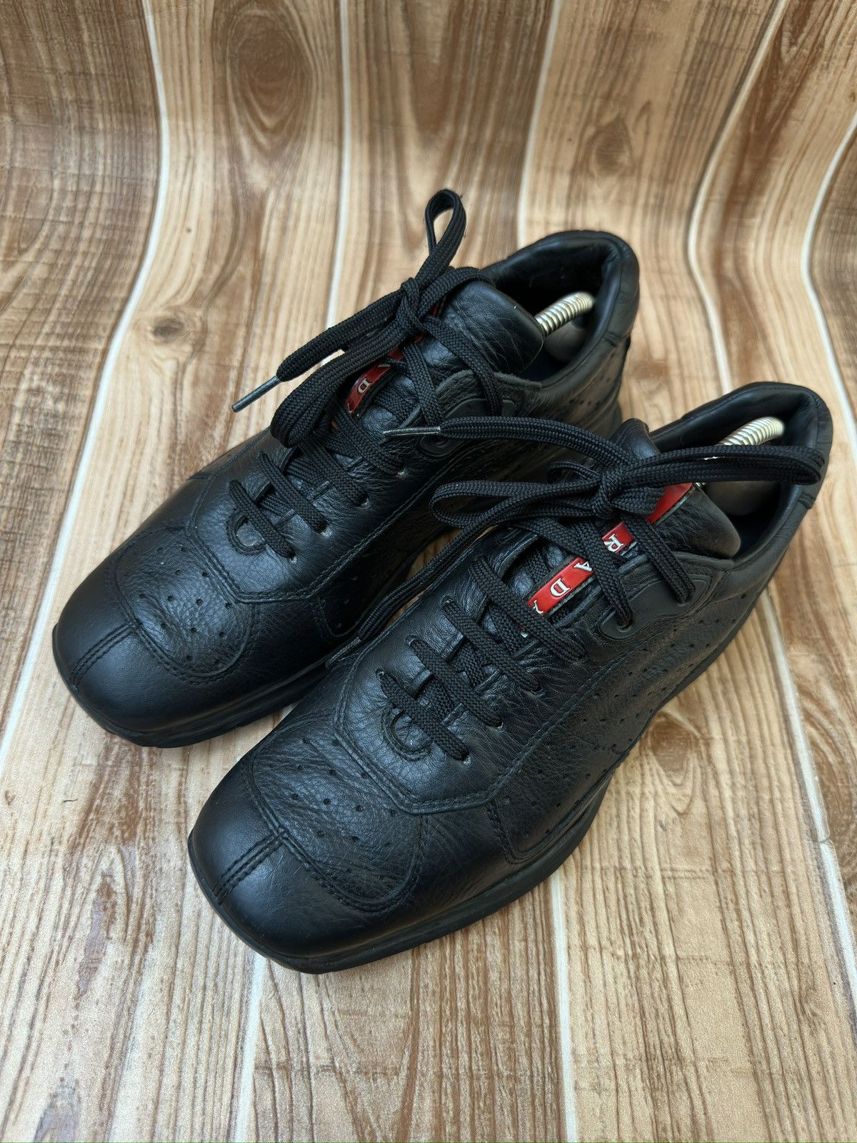 Prada Vintage Prada Sport Allacciata Regata Gym Nero Sneakers. Size US 7.5 / EU 40-41 - 5 Thumbnail