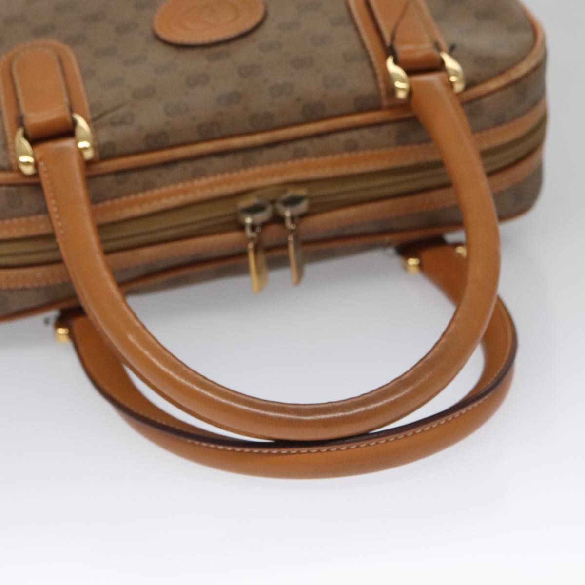 Gucci GUCCI Micro GG Supreme Hand Bag Pvc Leather Beige Gold Size ONE SIZE - 7 Thumbnail
