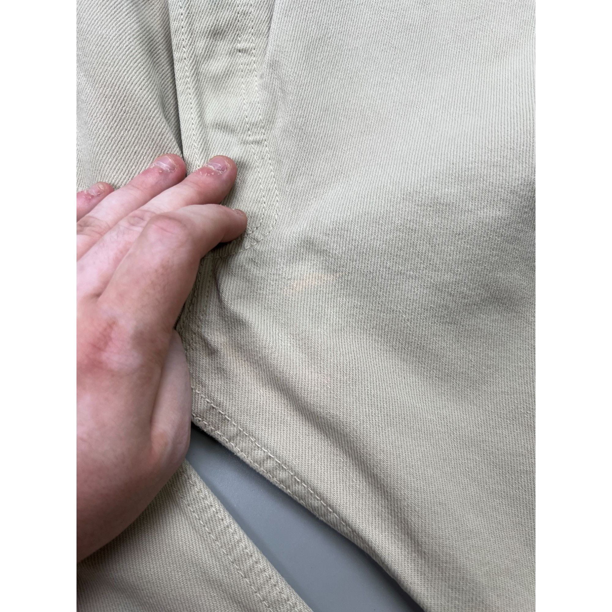 Levi's Levi’s 501 Made In USA Beige Denim Jeans Pants (Y0894) Size US 36 / EU 52 - 17 Thumbnail