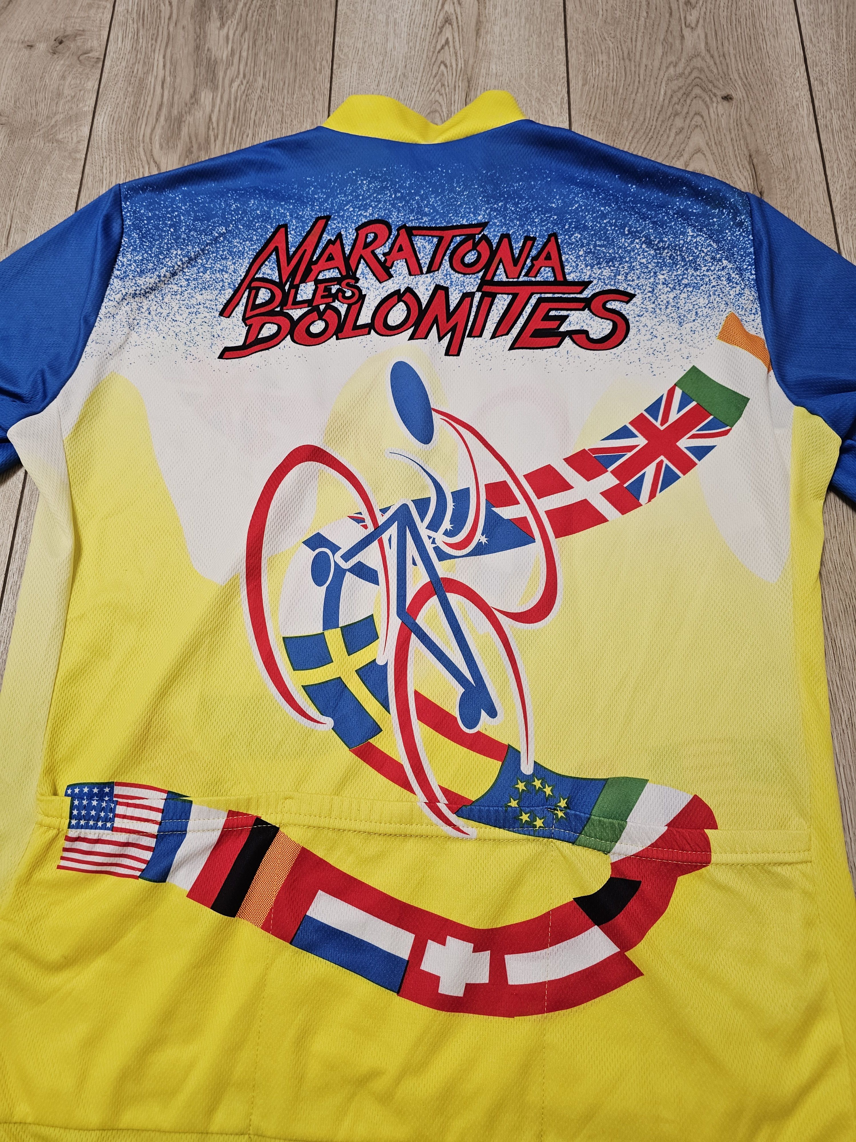 All Sport × Vintage BIEMME CYCLING JERSEY VINTAGE 90s MARATONA DLES DOLOMITES Size US XL / EU 56 / 4 - 6 Thumbnail