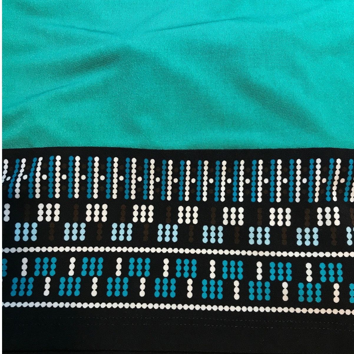 Other Dana Buchman Teal Geometric V-Neck Kaftan Tunic Blouse M Size M / US 6-8 / IT 42-44 - 5 Thumbnail