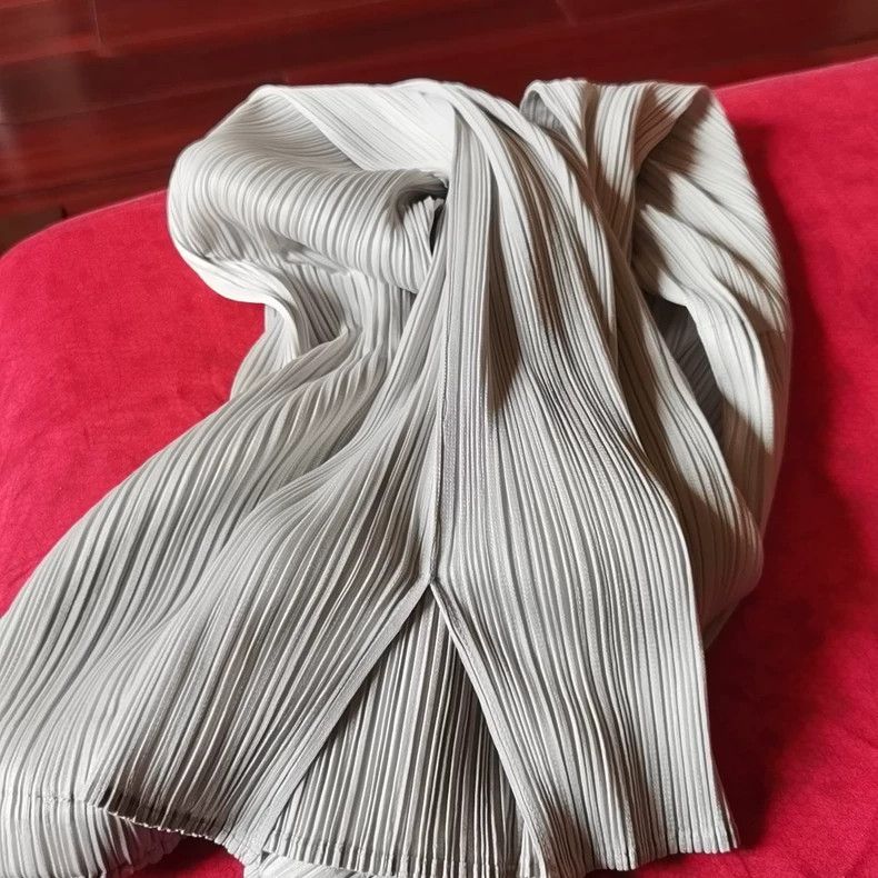 Issey Miyake issey miyake size:3 Light grey pleated pants 2505-Nextarro Size US 26 / EU 42 - 4 Thumbnail