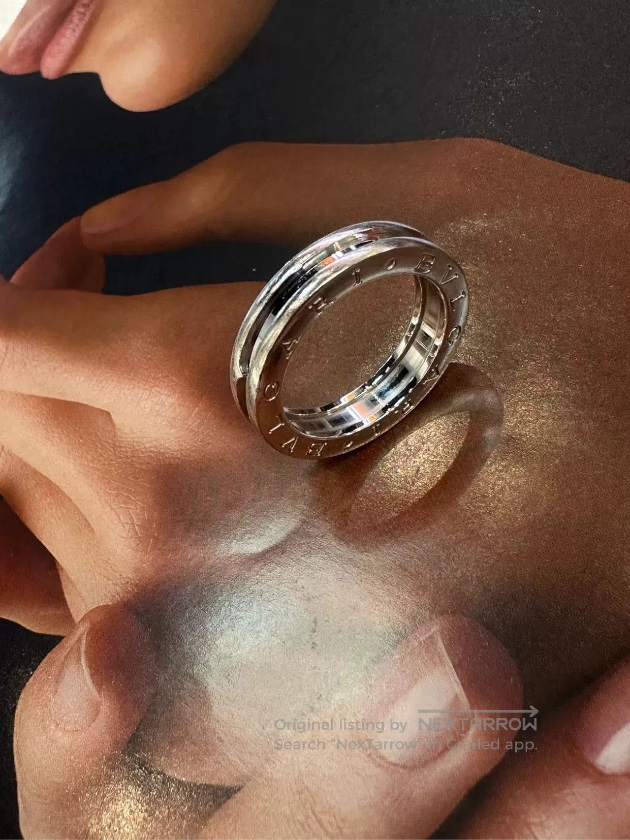 Bvlgari Bvlgari B Zero 1 18k White Gold Ring. Size ONE SIZE - 3 Thumbnail