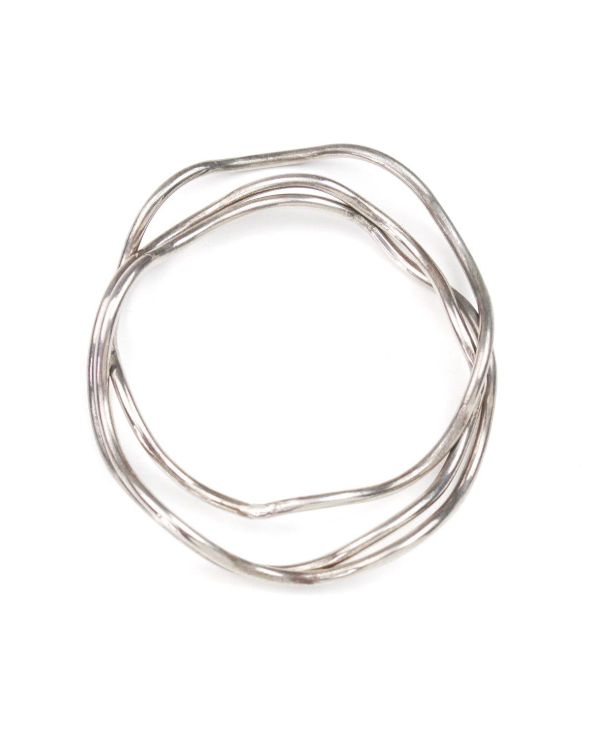 Hysteric Glamour 2000S JAPANESE MADE WAVY TRIPLE BANGLE SCULPTURAL BRACELET Size ONE SIZE - 2 Thumbnail