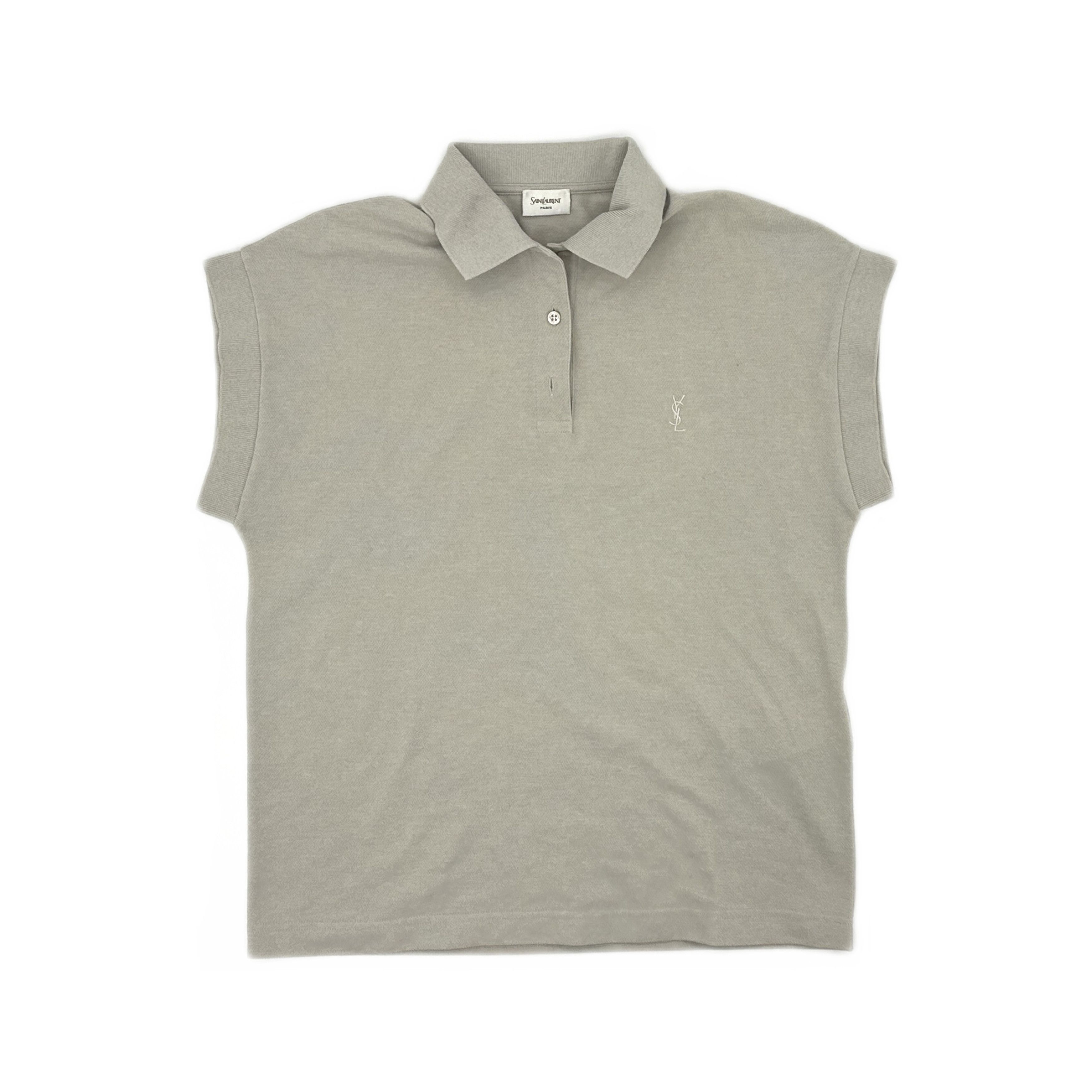 Saint Laurent Paris Saint Laurent YSL Logo Polo Shirt Size XS Size XS / US 0-2 / IT 36-38 - 1 Thumbnail