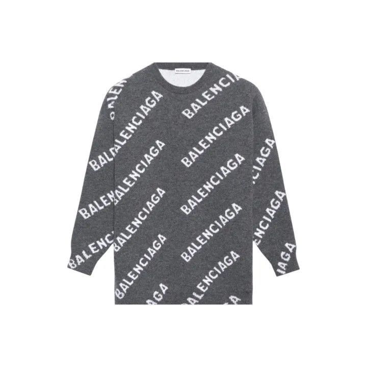 Balenciaga Balenciaga Logo Wool Knit Sweater for Women 0079-2507 Size XS / US 0-2 / IT 36-38 - 1 Thumbnail