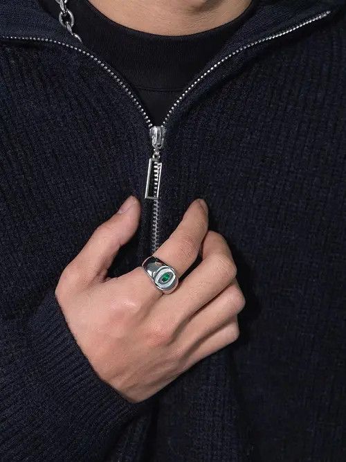 Jewelry x Vintage Rings Retro in Silver, Men's