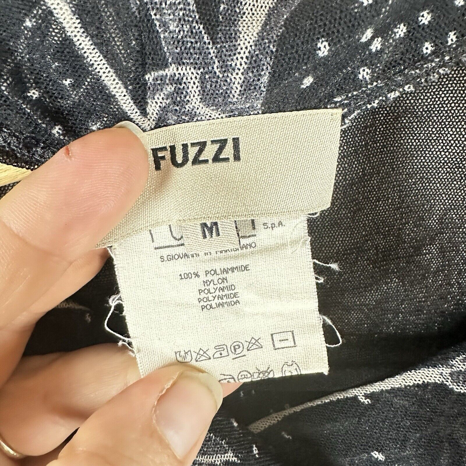 FUZZI FUZZI Jean Paul Gaultier Black Sheer Mesh Long Sleeve Top M Size L / US 10 / IT 46 - 6 Thumbnail
