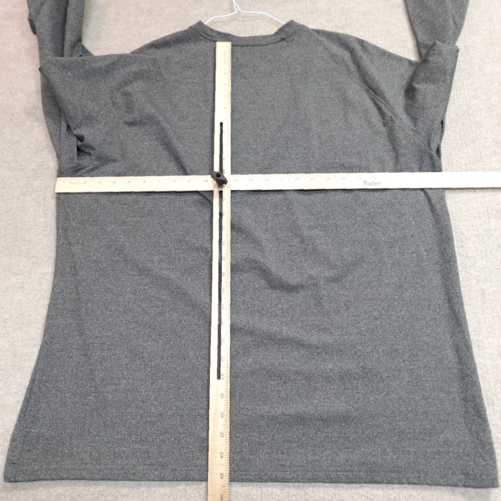 Vintage 01.Algo Shirt 2XL Gray Solid Long Sleeve SPF 40 Performance Quick Dry Crewneck Shirt Mens Size US XXL / EU 58 / 5 - 3 Thumbnail
