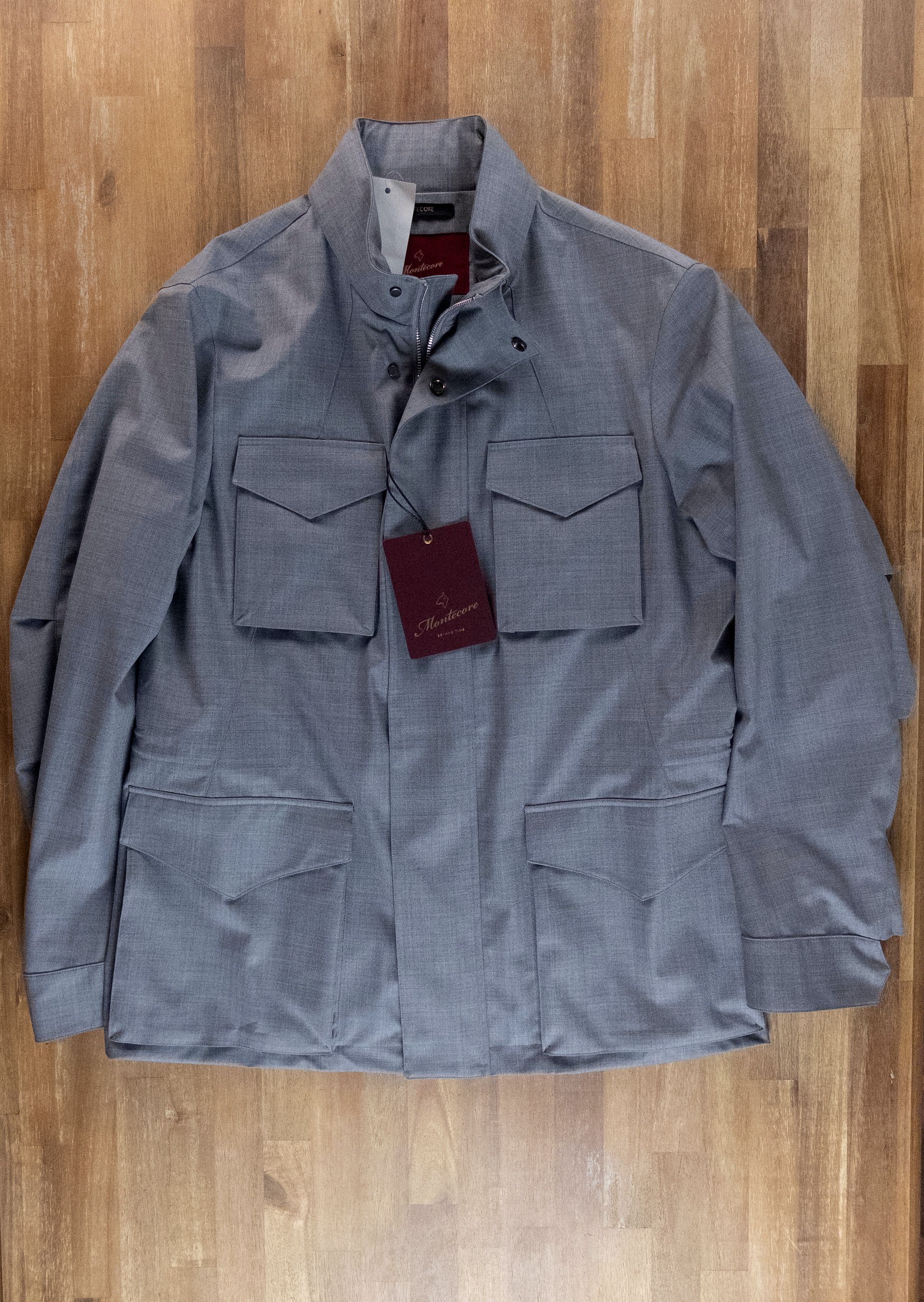 Montecore MONTECORE regular fit gray wool jacket 54 / XXL Size US XXL / EU 58 / 5 - 5 Thumbnail