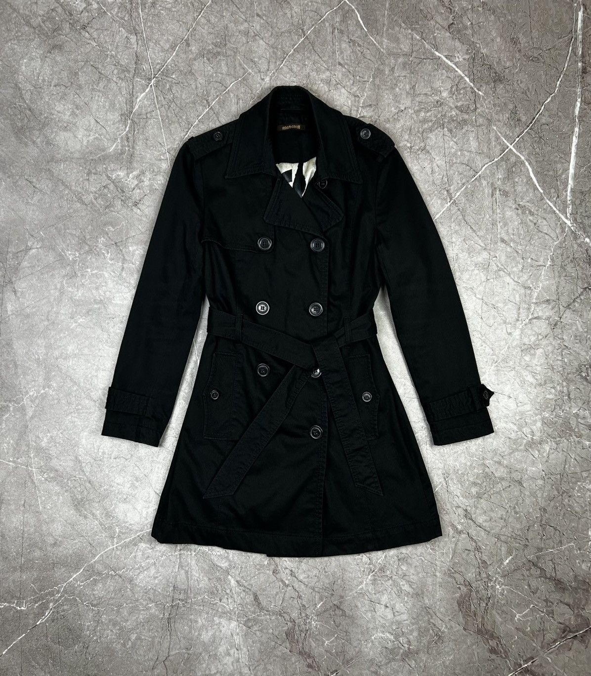 Roberto Cavalli Roberto Cavalli Vintage Trench Womens Size L Size L / US 10 / IT 46 - 2 Thumbnail