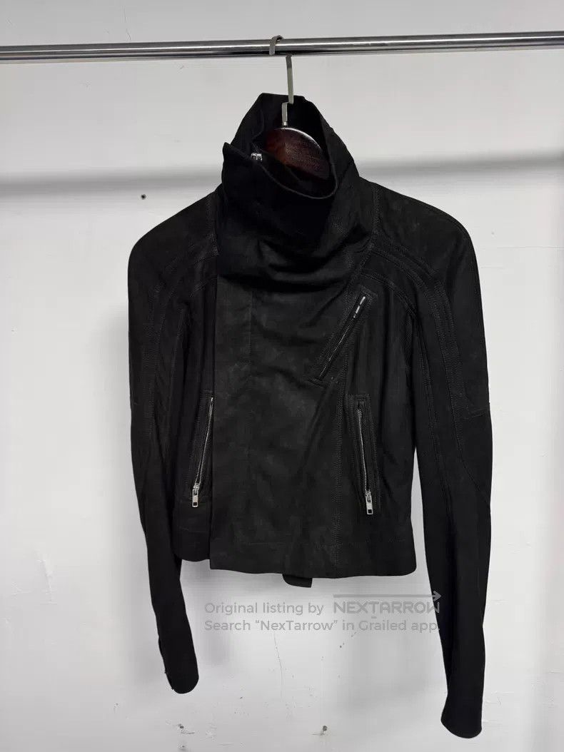 Rick Owens Rick Owens Unturned suede lambskin biker jacket Size XS / US 0-2 / IT 36-38 - 5 Thumbnail