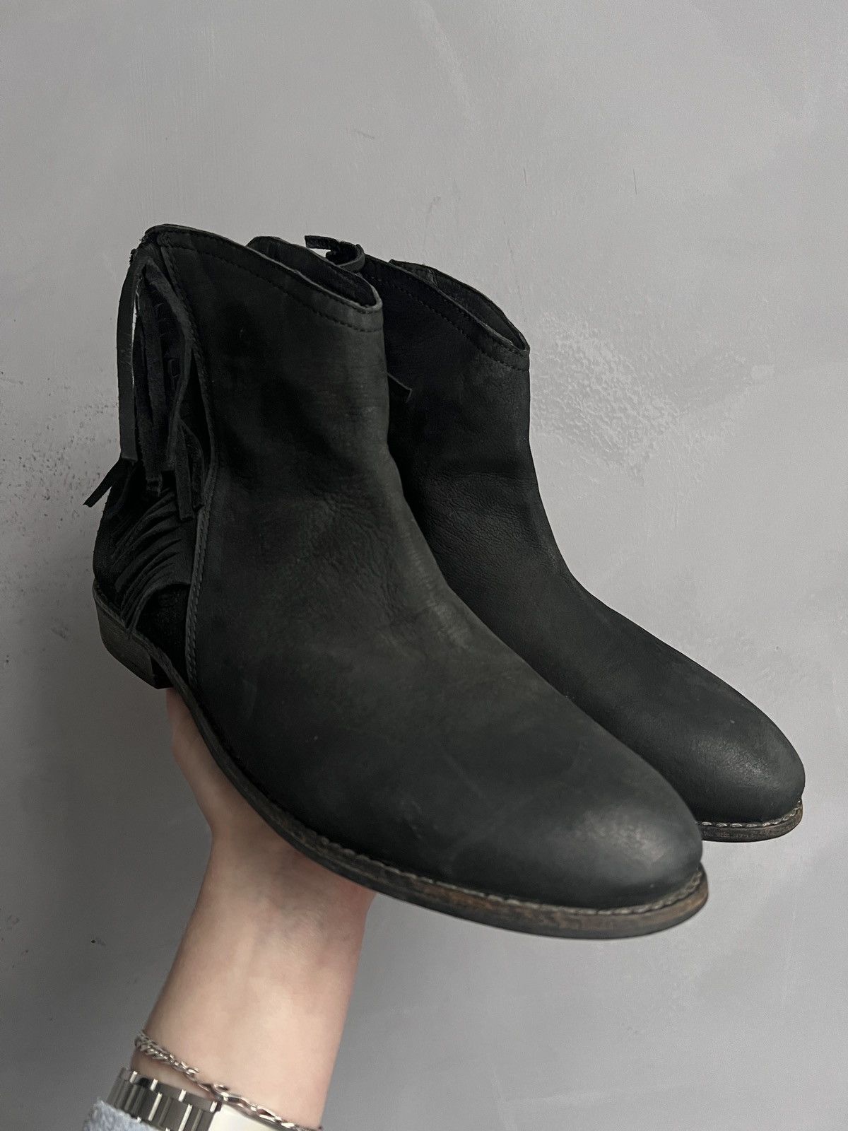 Hedi Slimane Rare suede boots western vibe Hedi slimane style 90s vibe Size US 8 / EU 41 - 2 Thumbnail