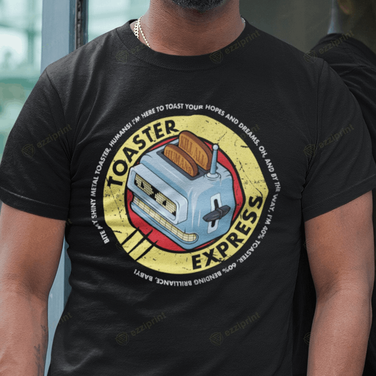 The Unbranded Brand Toaster Express Futurama T-Shirt Size US L / EU 52-54 / 3 - 1 Thumbnail
