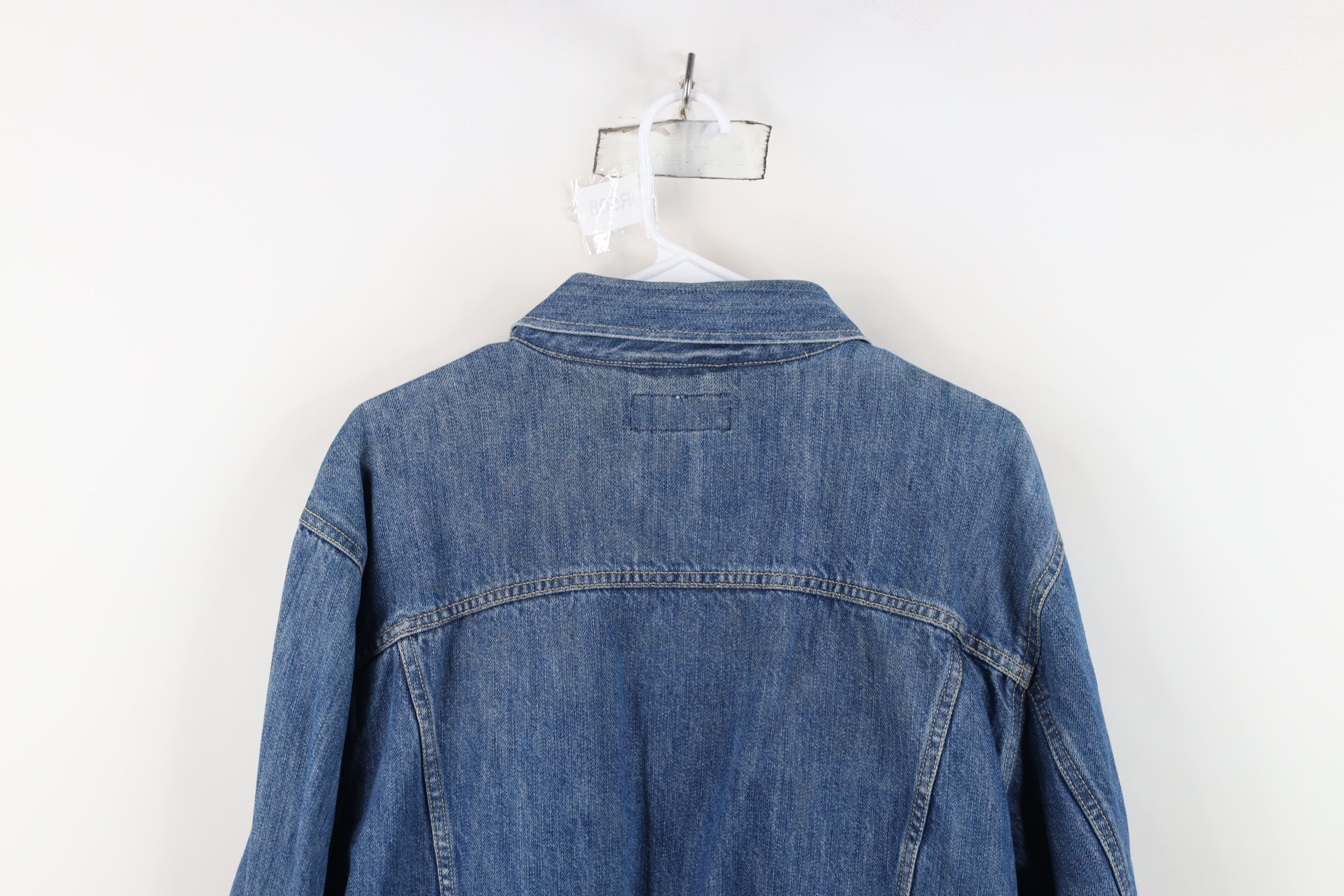 Vintage Vintage 90s Y2K Streetwear Denim Jean Trucker Jacket Blue Size US XL / EU 56 / 4 - 14 Thumbnail