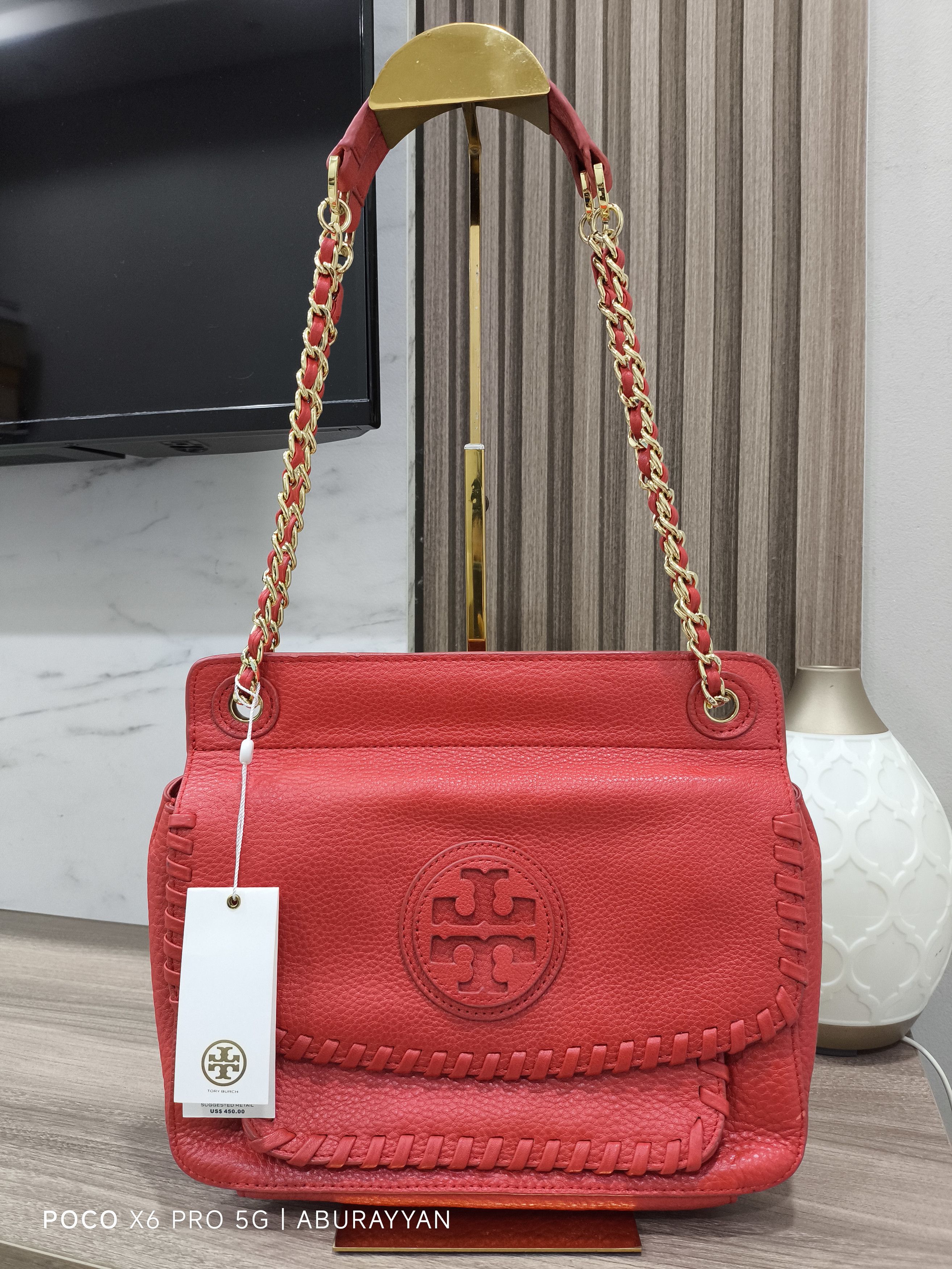 Tory Burch TORY BURCH Marion Small Shoulder Bag POPPY RED Size ONE SIZE - 1 Thumbnail