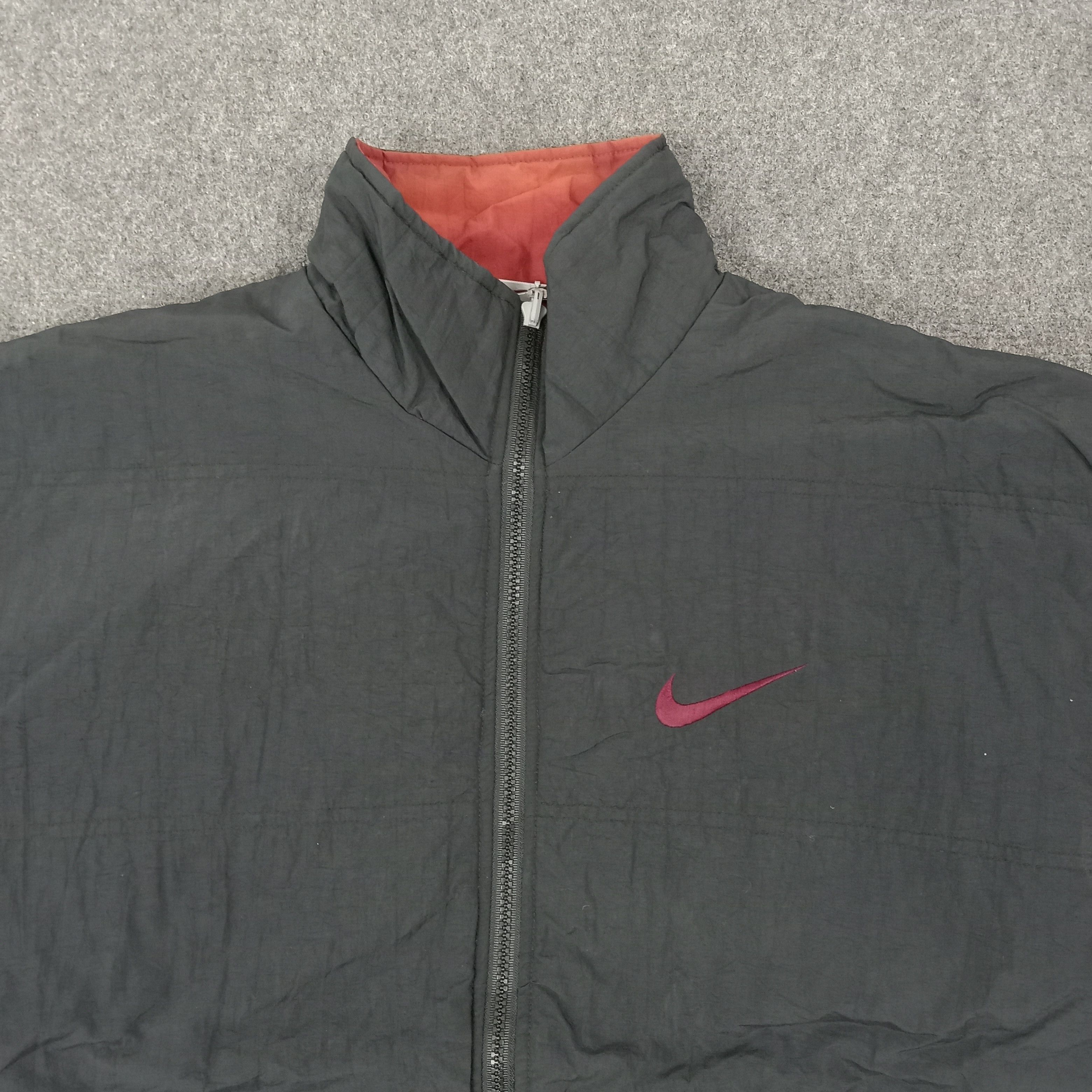 Nike Vintage 90s Nike Reversible Swoosh Jacket C268N10 Size US XL / EU 56 / 4 - 7 Thumbnail