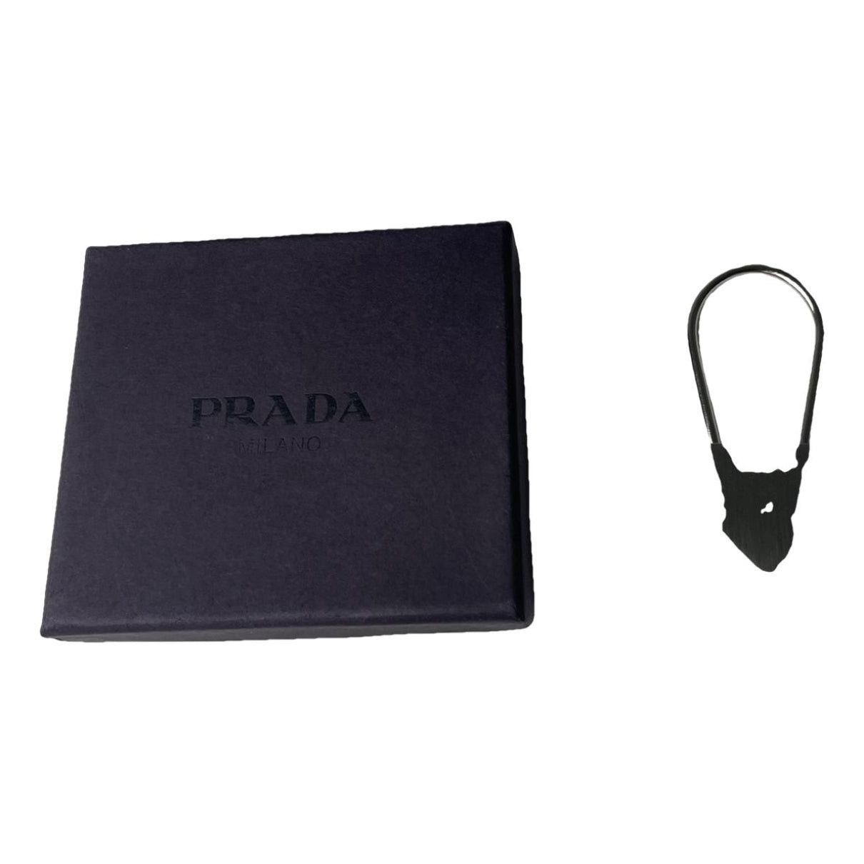 Prada Silver Steel Pendant Size ONE SIZE - 1 Thumbnail