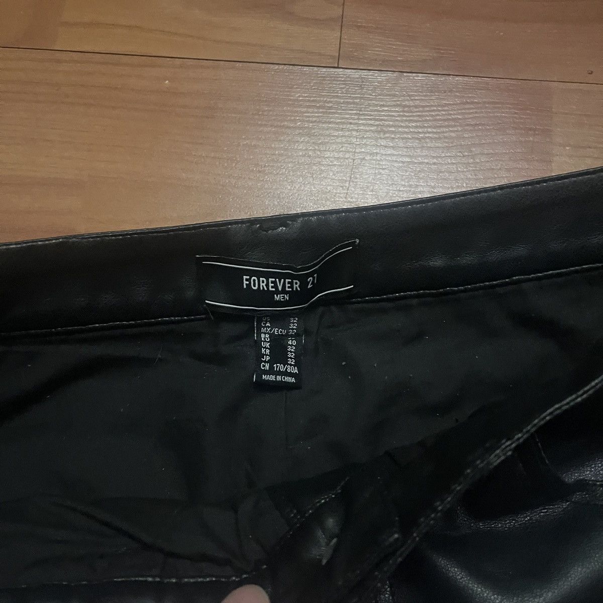 Other H&M Skeleton Faux Leather Jeans 32x30 Size US 32 / EU 48 - 5 Thumbnail