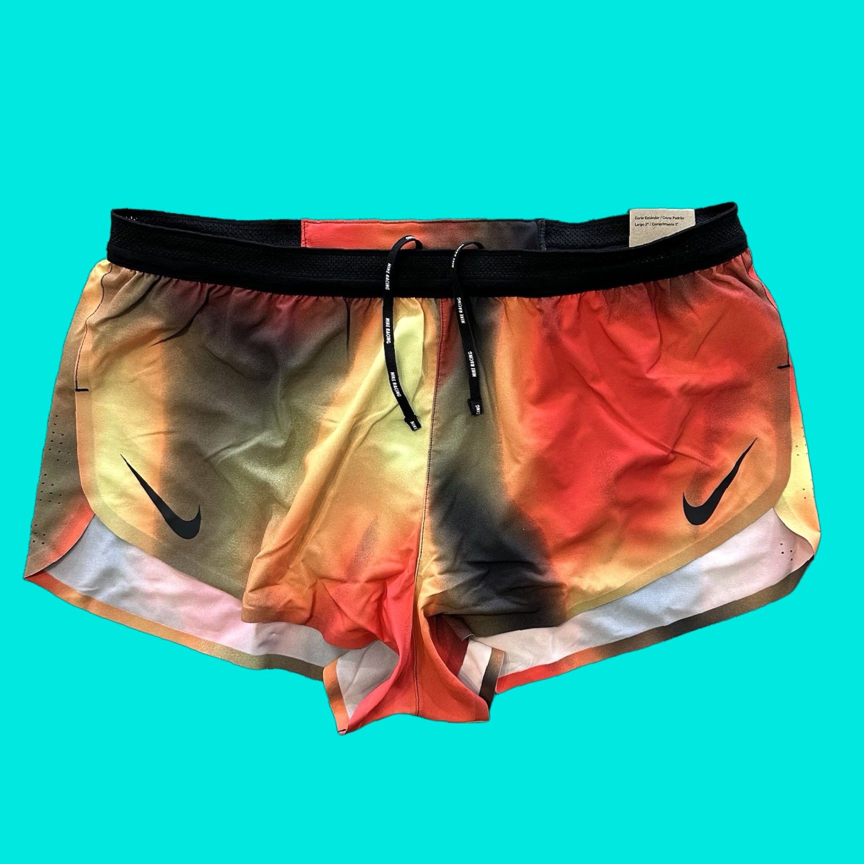 Nike Nike Aeroswift Elite ADV 2” Running Shorts Mens L Orange Lined Athletic 2in inseam 736 Size US 33 - 1 Thumbnail