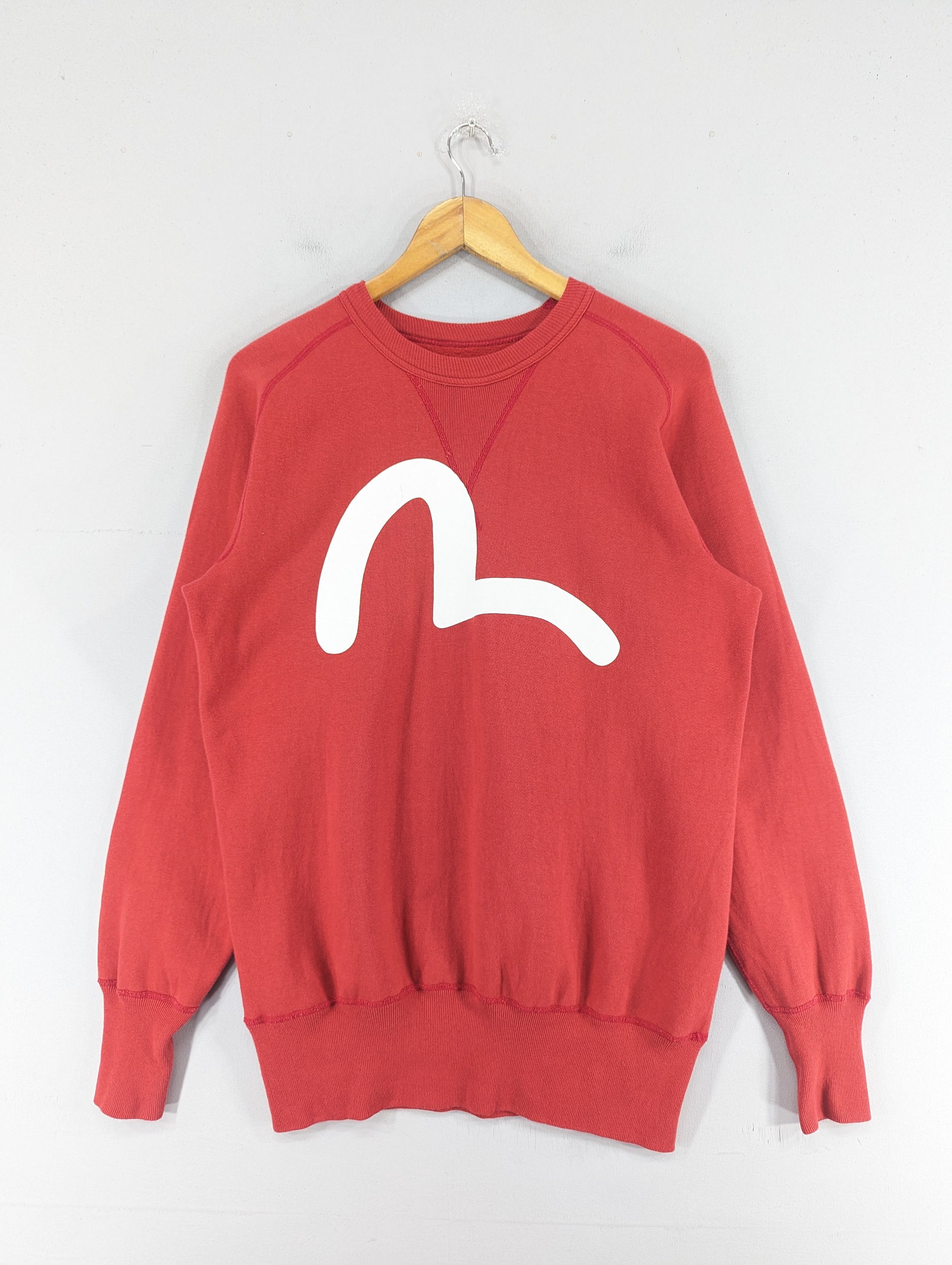 image of Evisu Yamane Big Logo Crewneck Sweatshirt, Men's (Size Medium)