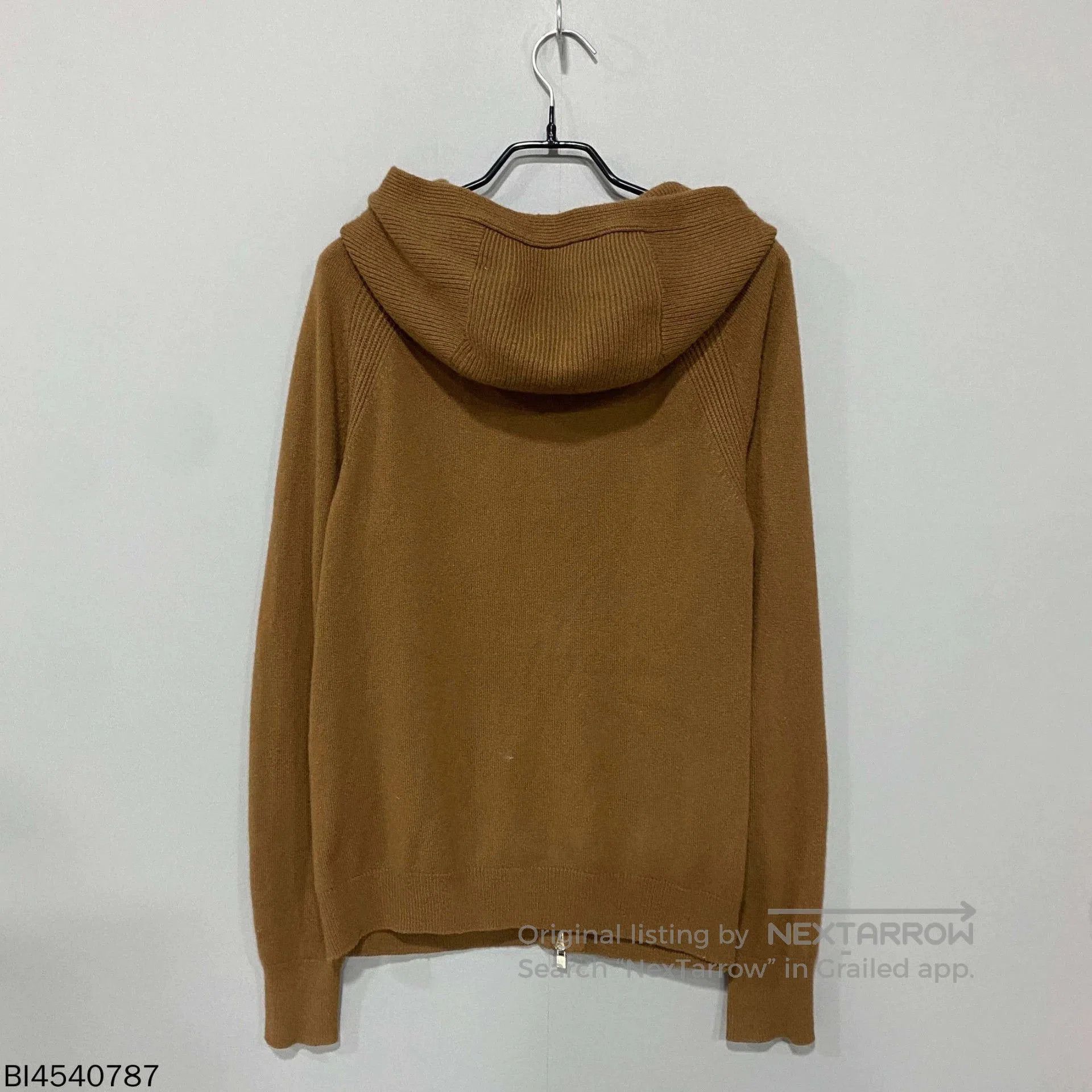 Loro Piana stylish cashmere zip-up hoodie in camel. Size US L / EU 52-54 / 3 - 2 Thumbnail