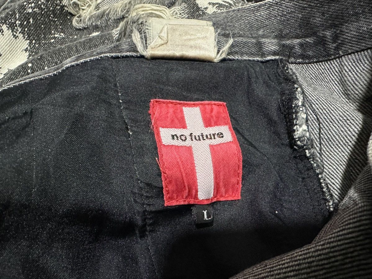 No Future 🔥Sick Y2K No Future Bondage Denim Distressed Punk Size US 32 / EU 48 - 15 Thumbnail
