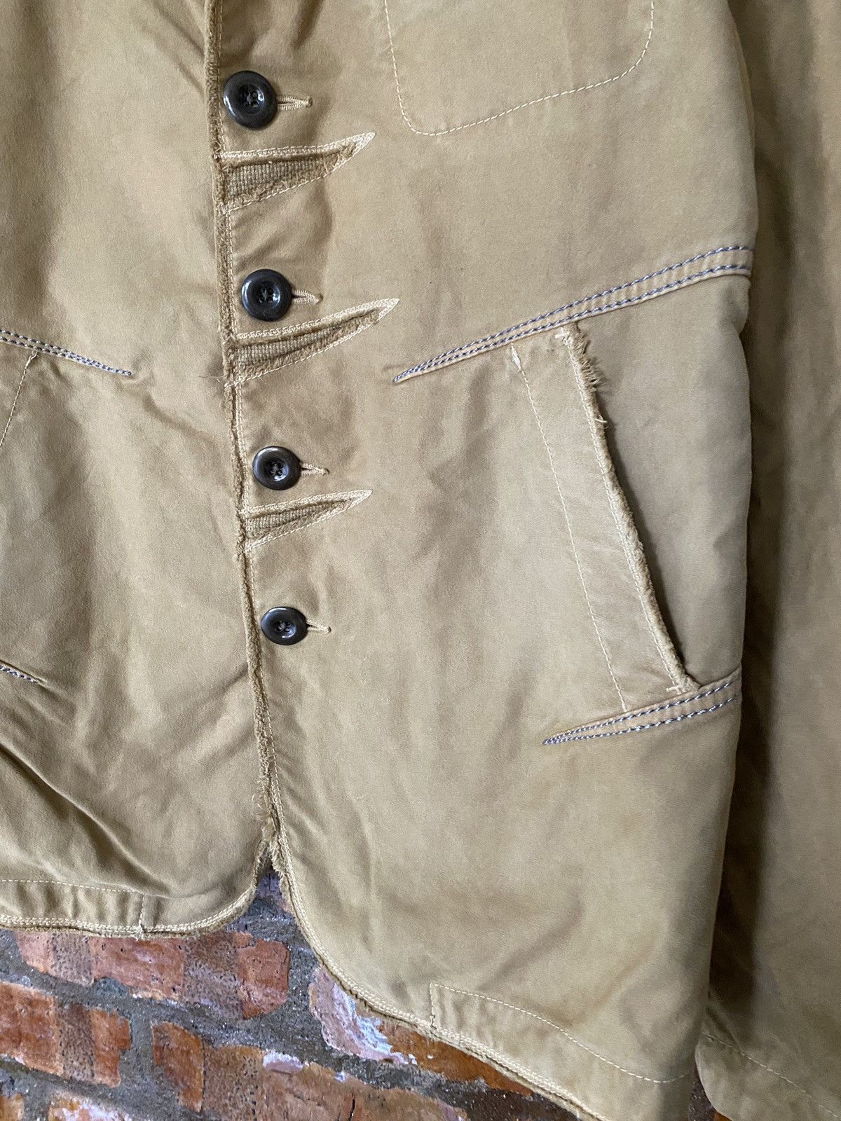 Final Home × Japanese Brand × Marithe + Francois Girbaud Marithe Francois Girbaud moleskin Paneled cutting fringe Size US M / EU 48-50 / 2 - 8 Thumbnail